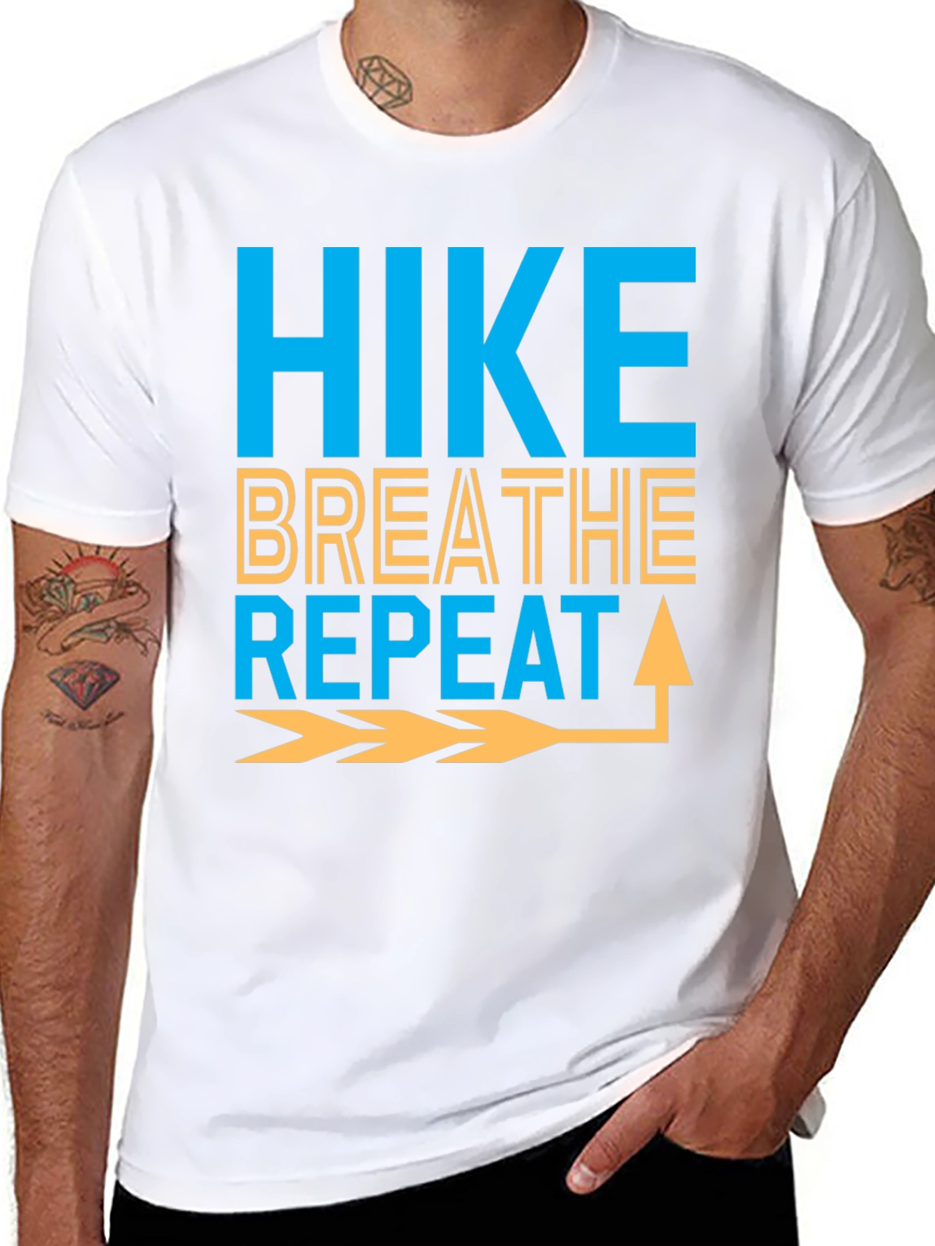 Black Hike Breathe Repeat Graphic Tee - Adventure Ready view 8