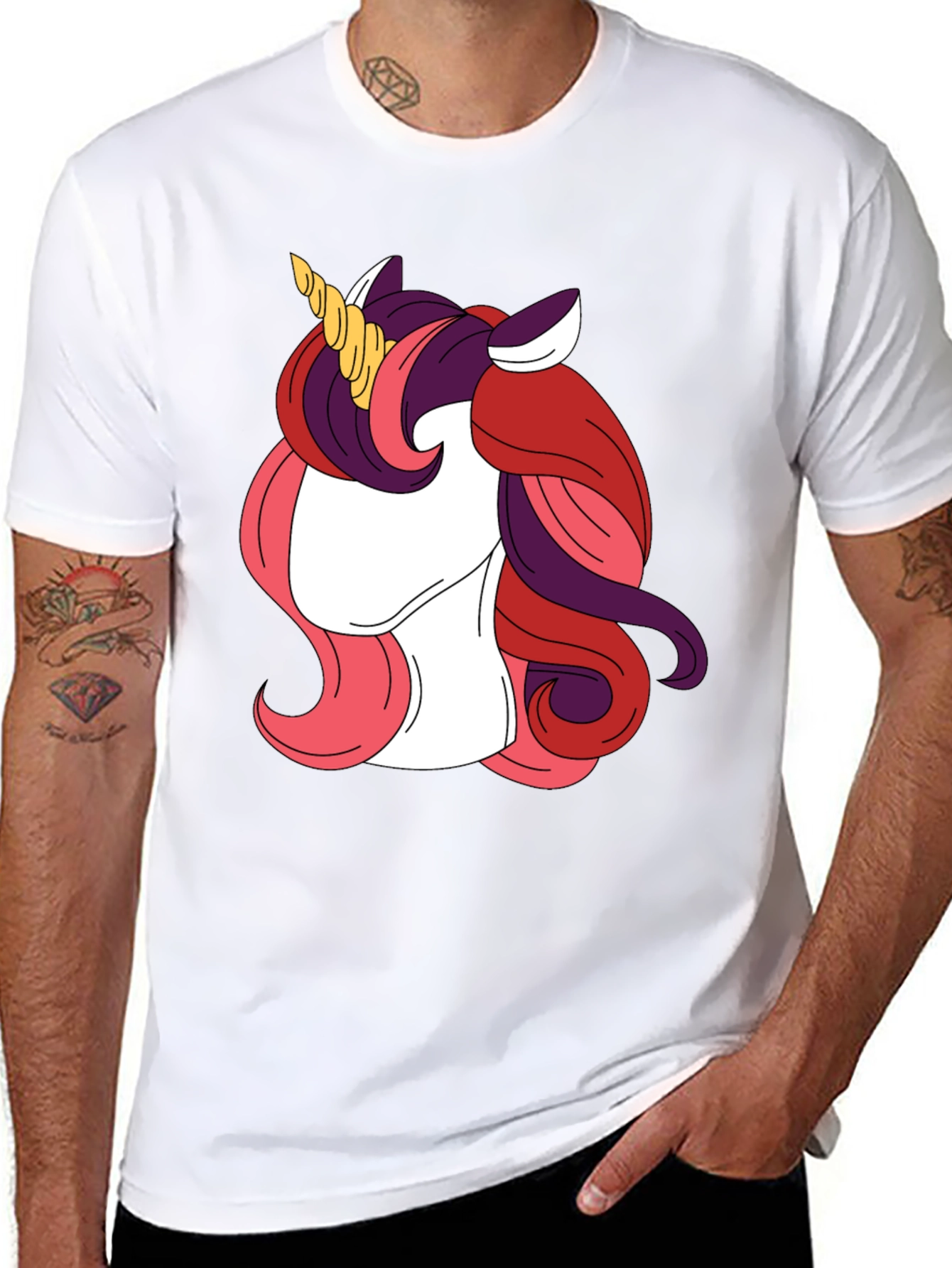 Black Unicorn Graphic Tee - Black T-Shirt view 8