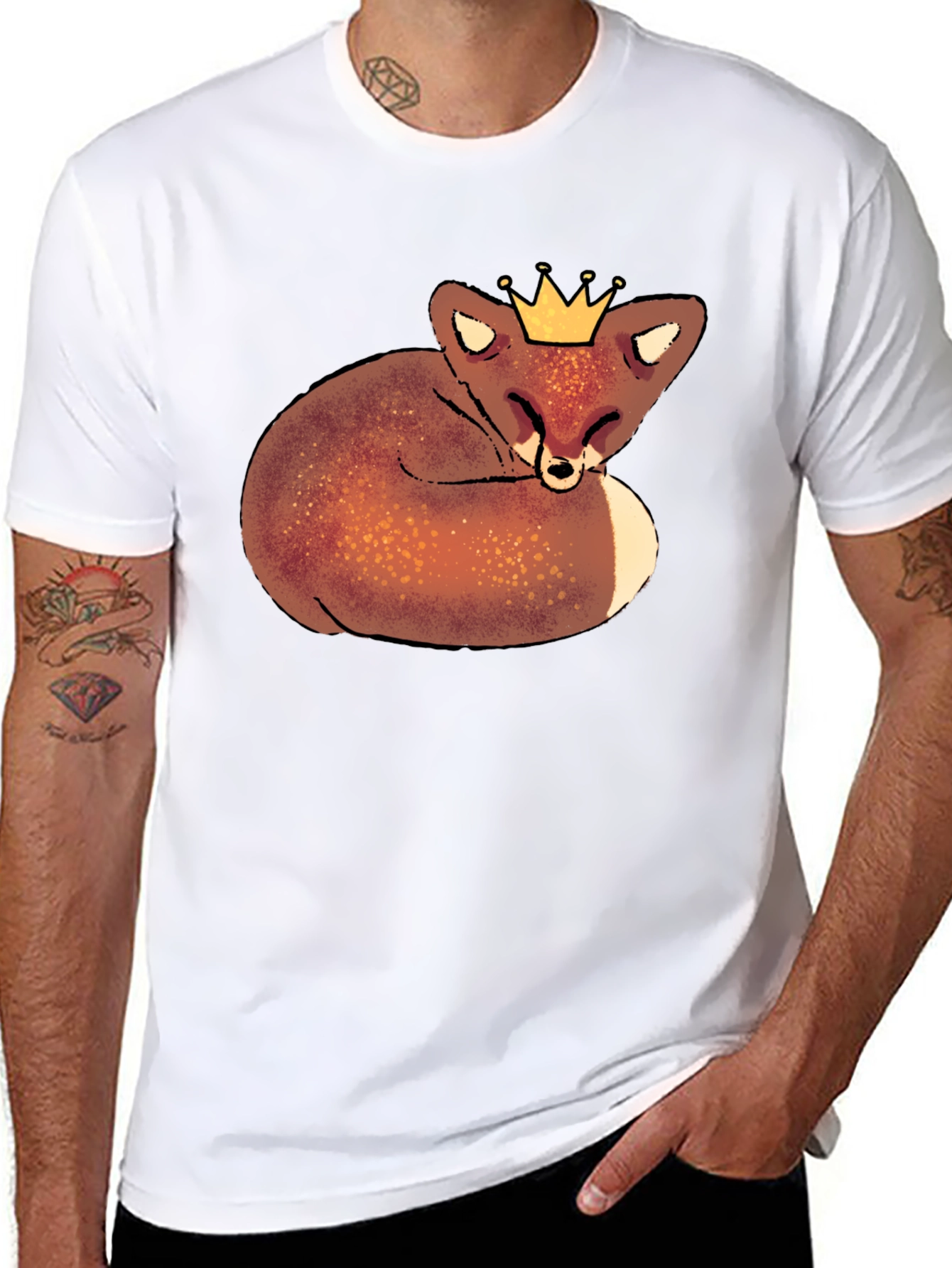 Black Fox Prince Black T-Shirt view 8