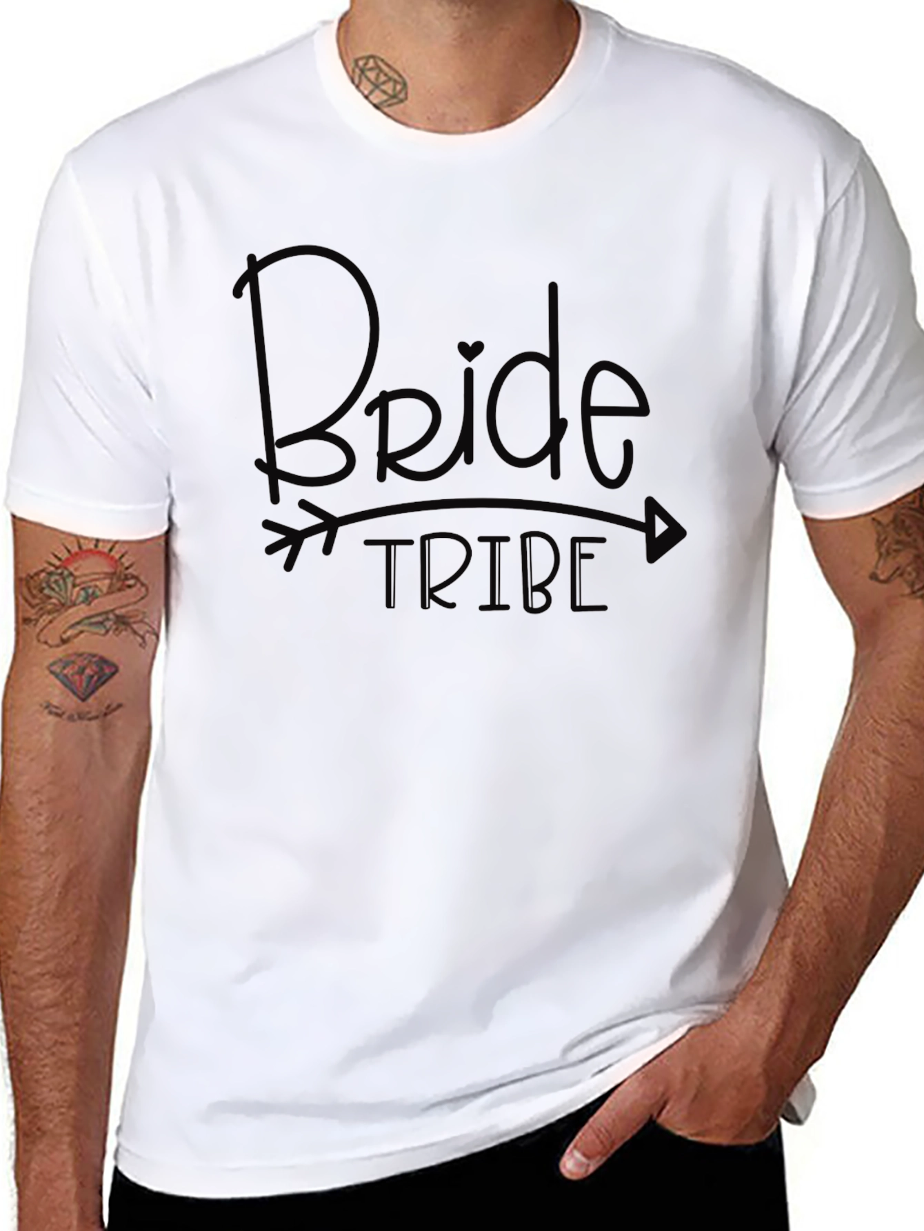 Black Bride Tribe Black T-Shirt view 8