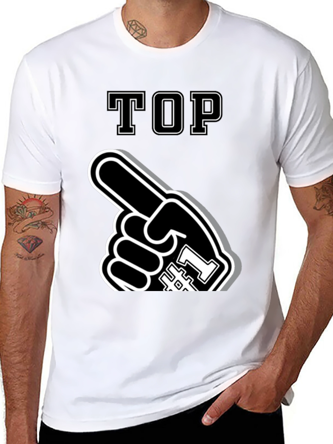 Black Top #1 Fan T-Shirt - Novelty Apparel view 8