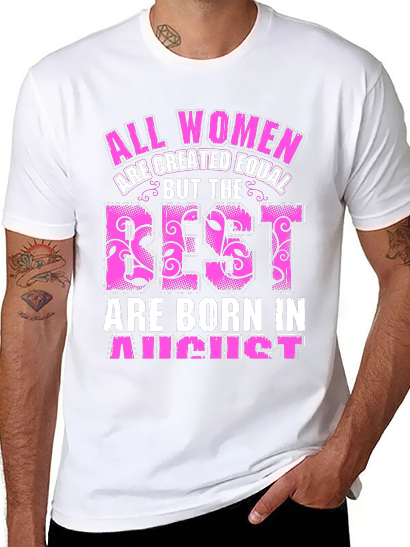 All Women Created Equal August Birthday T-Shirt - 8