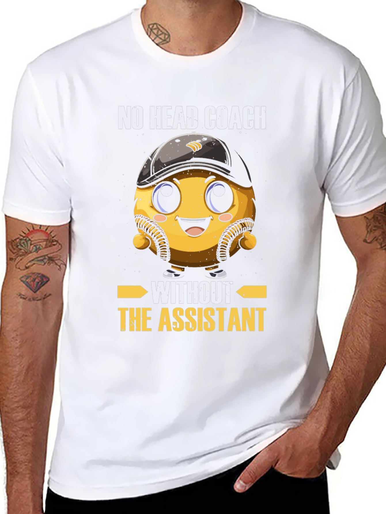 Black Funny Baseball Coach T-Shirt view 8