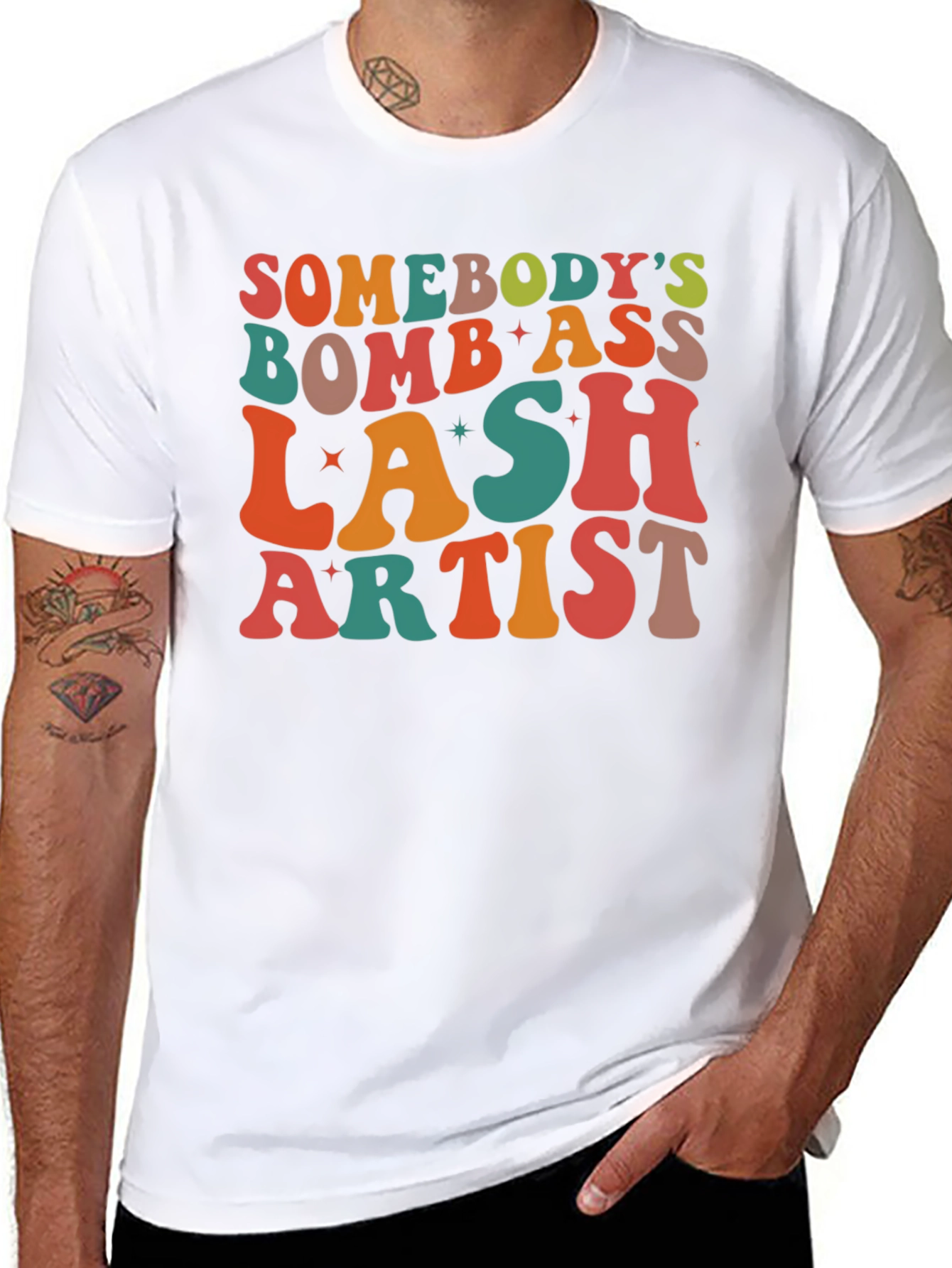 Black Bomb Lash Artist Graphic Tee view 8
