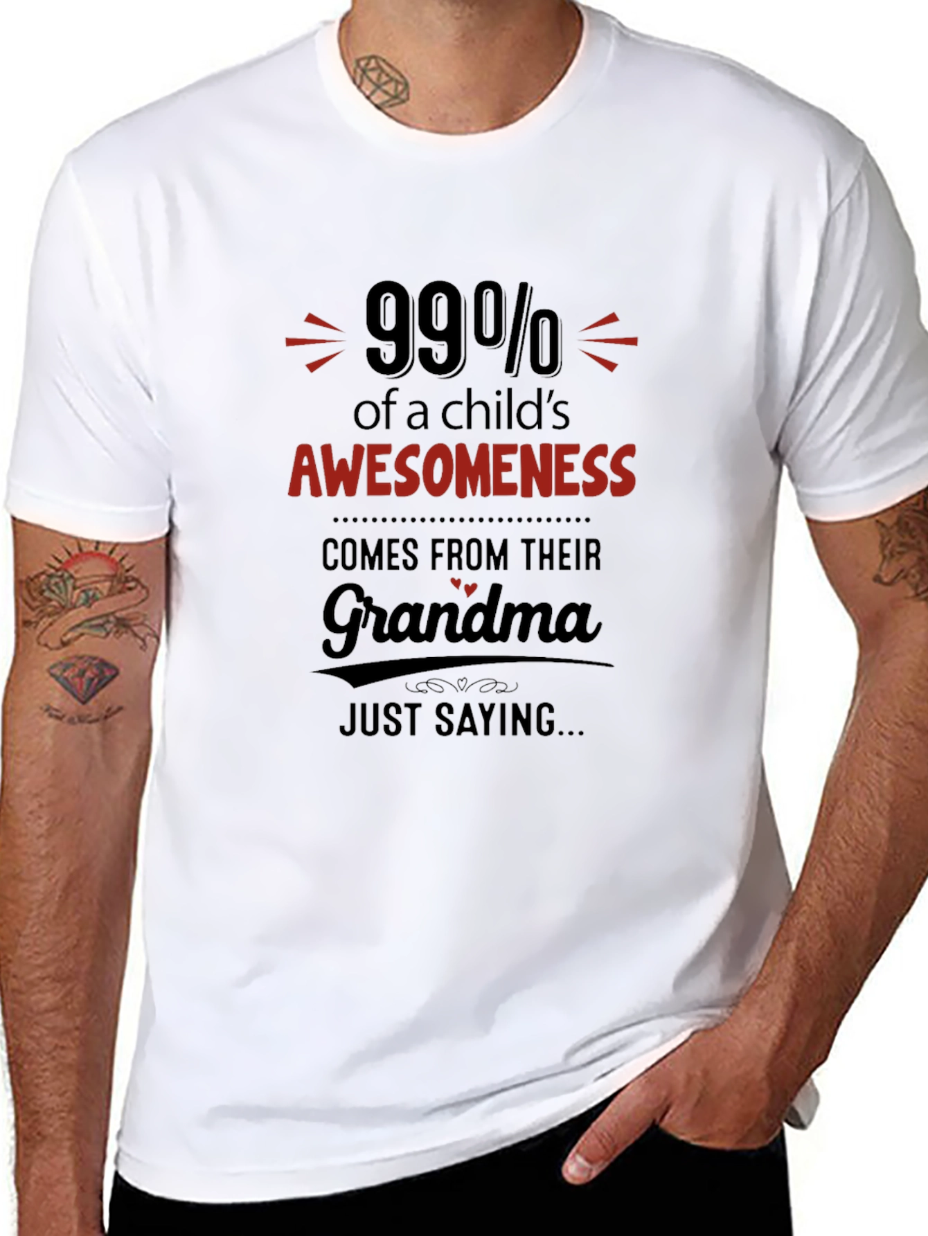 Black Grandma's Awesomeness T-Shirt view 8