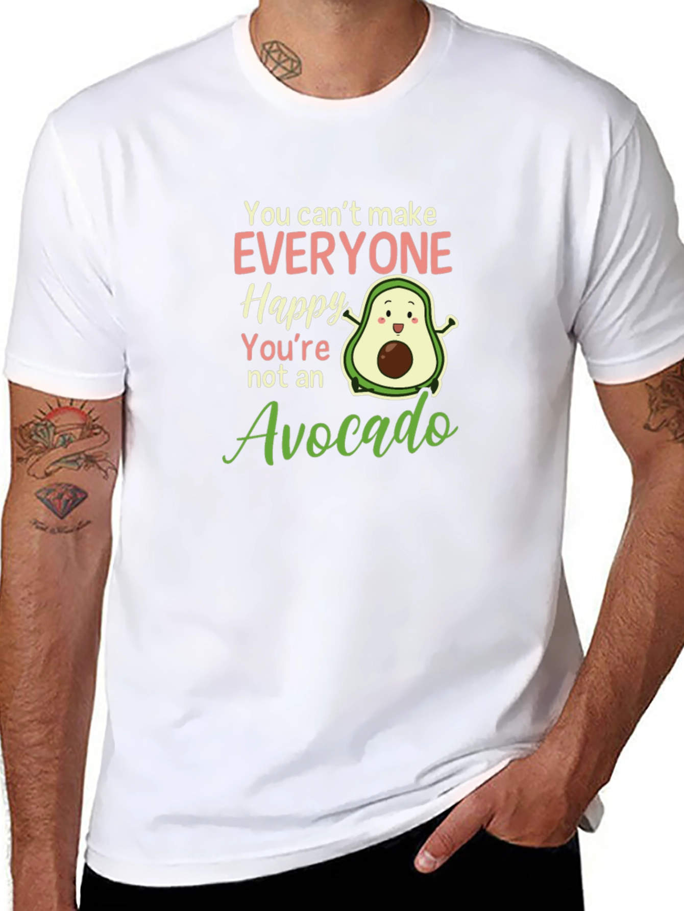 Black Avocado Lover T-Shirt: You Can't Make Everyone Happy view 8