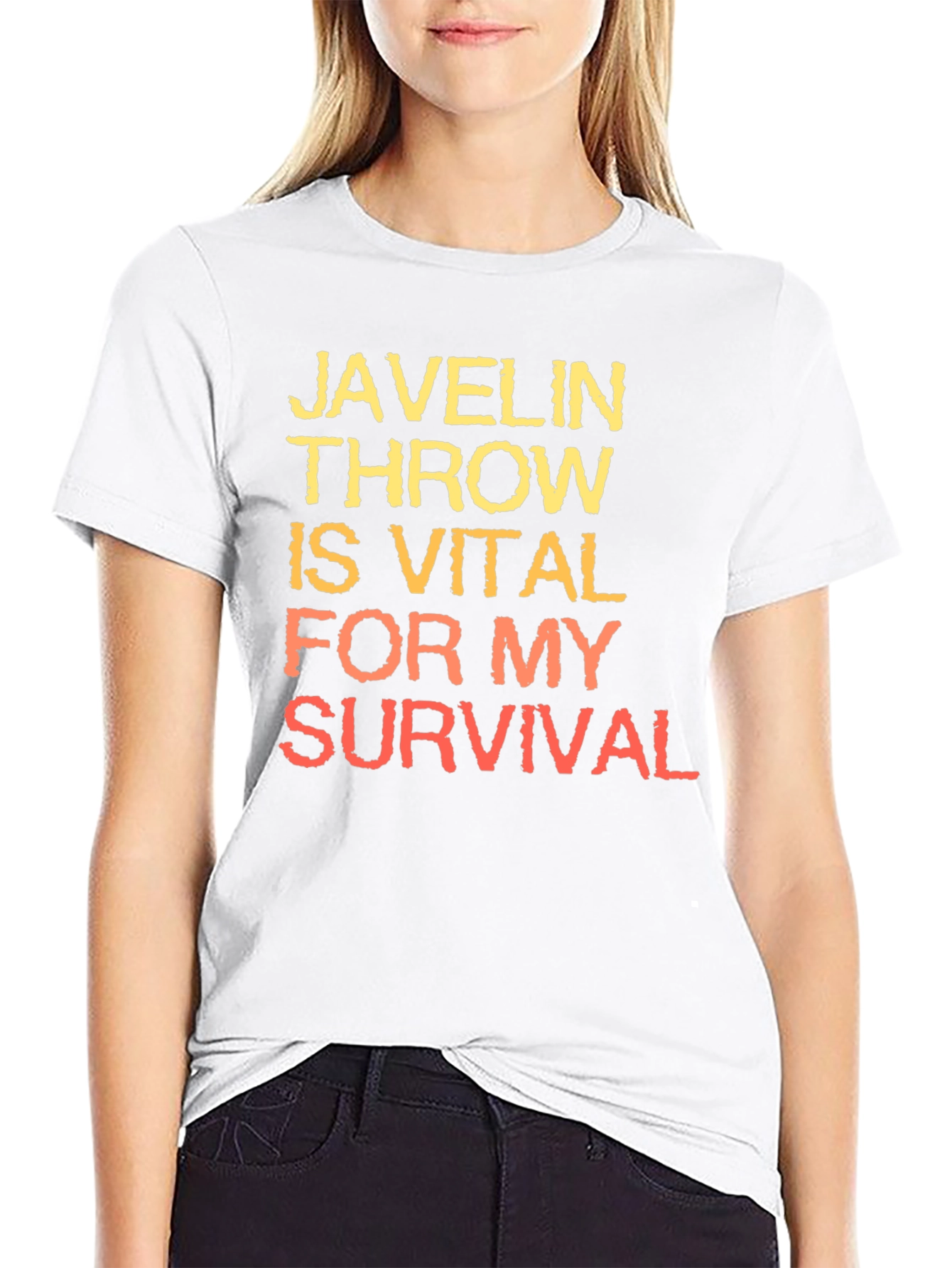 Black Javelin Throw Survival Black T-Shirt view 9