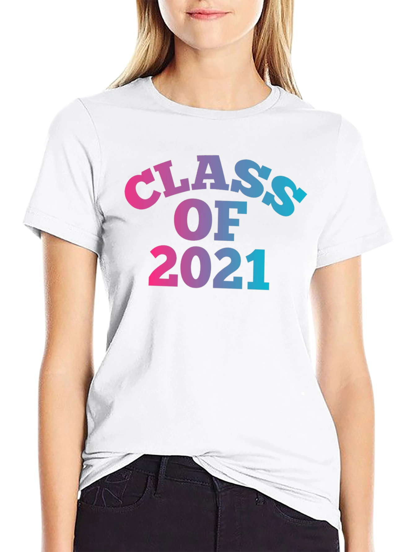 Black Class of 2021 Graduation T-Shirt view 9