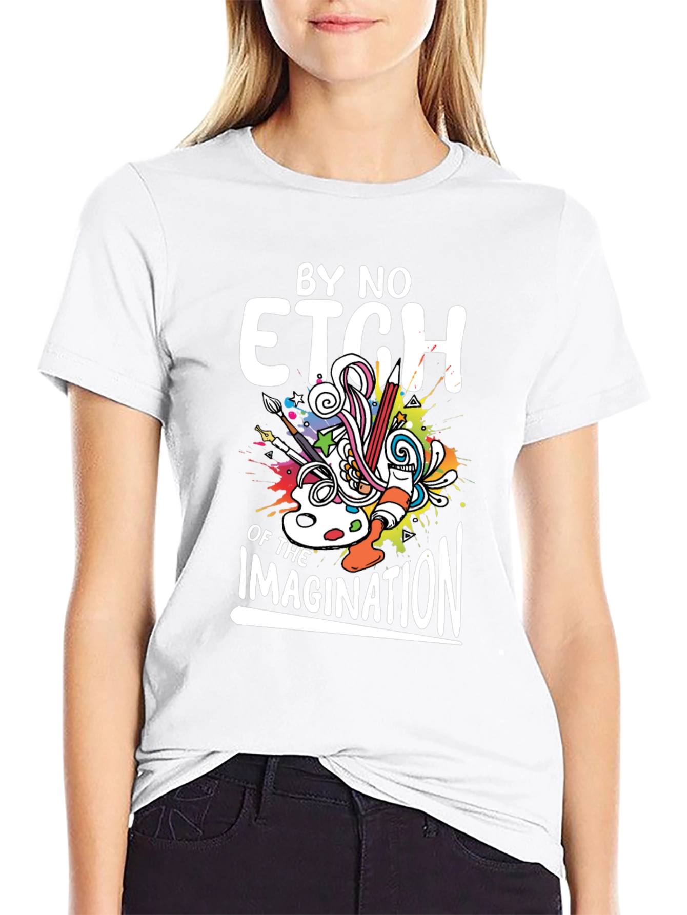 Black By No Etch Imagination Graphic Tee view 9