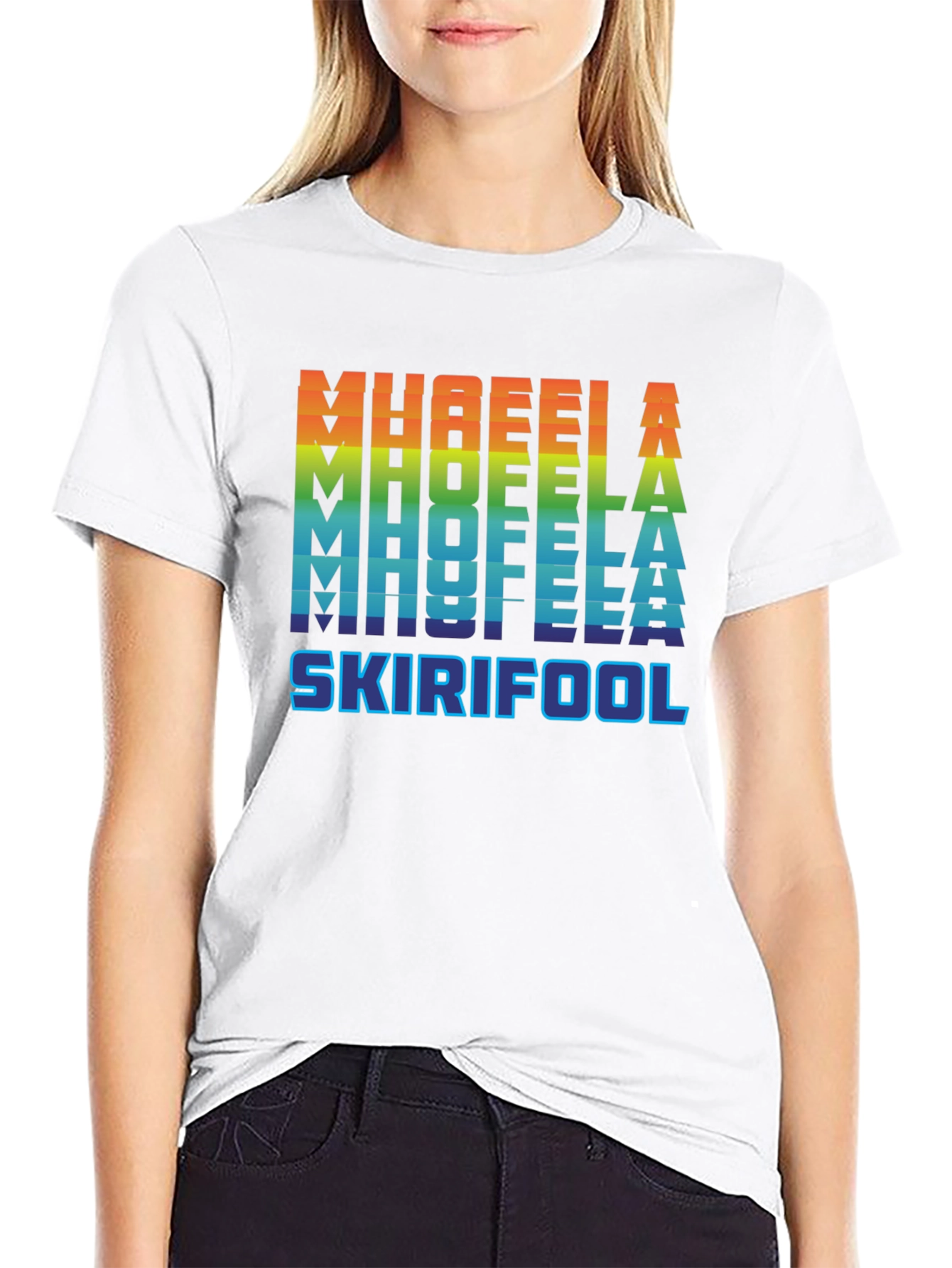 Black MH8FEELA Skirifool Pride T-Shirt view 9