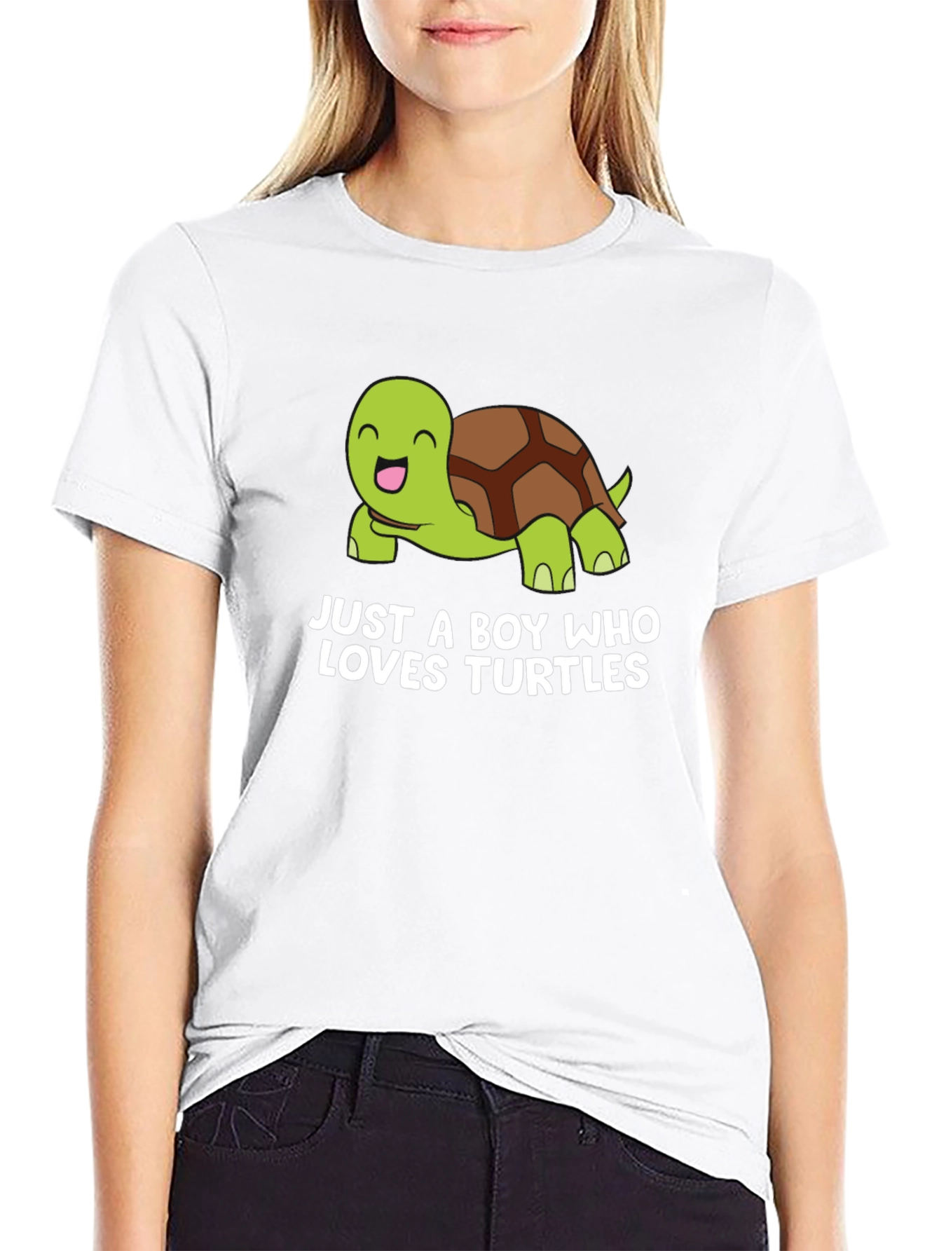 Black Boy's Turtle Lover Graphic T-Shirt view 9