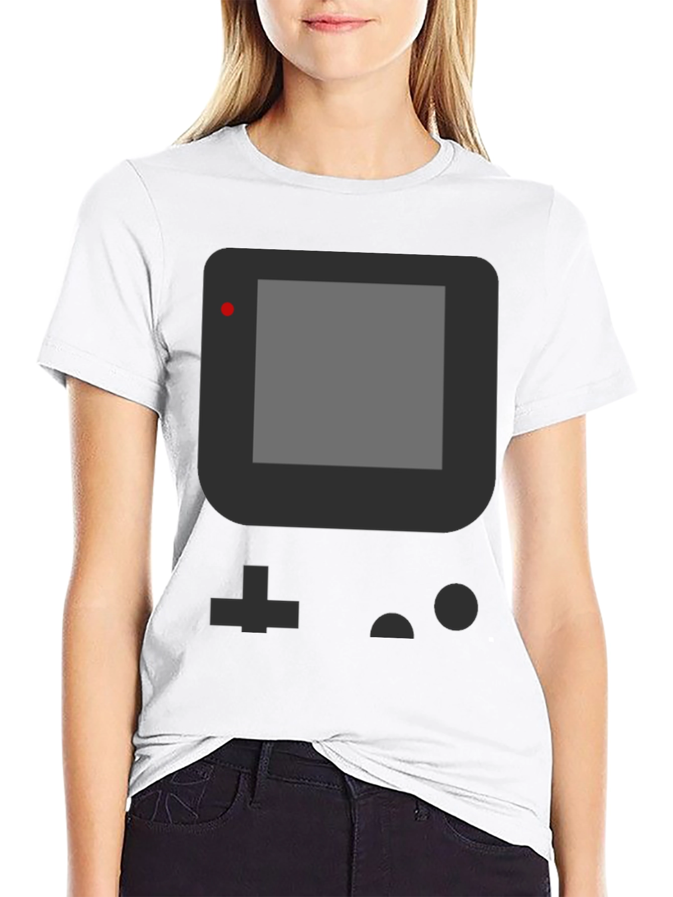 Black Retro Game Console T-Shirt - Black Gaming Tee view 9
