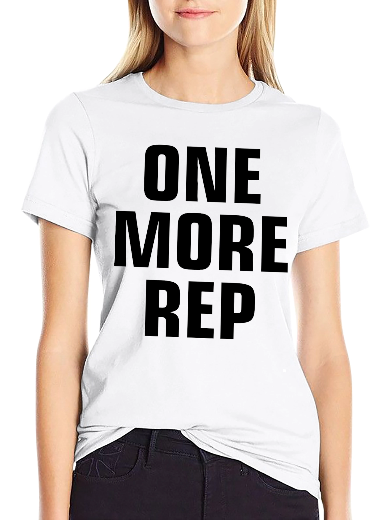 Black One More Rep Black T-Shirt view 9