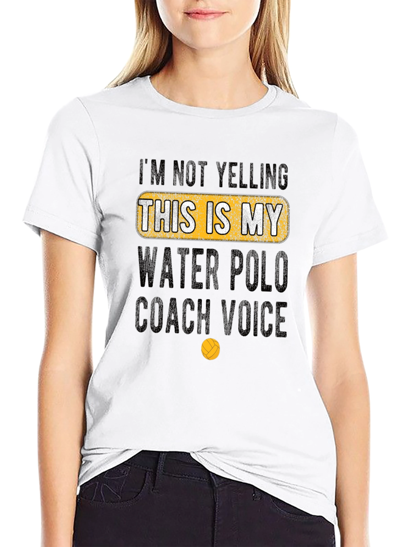 Black Water Polo Coach Novelty T-Shirt view 9