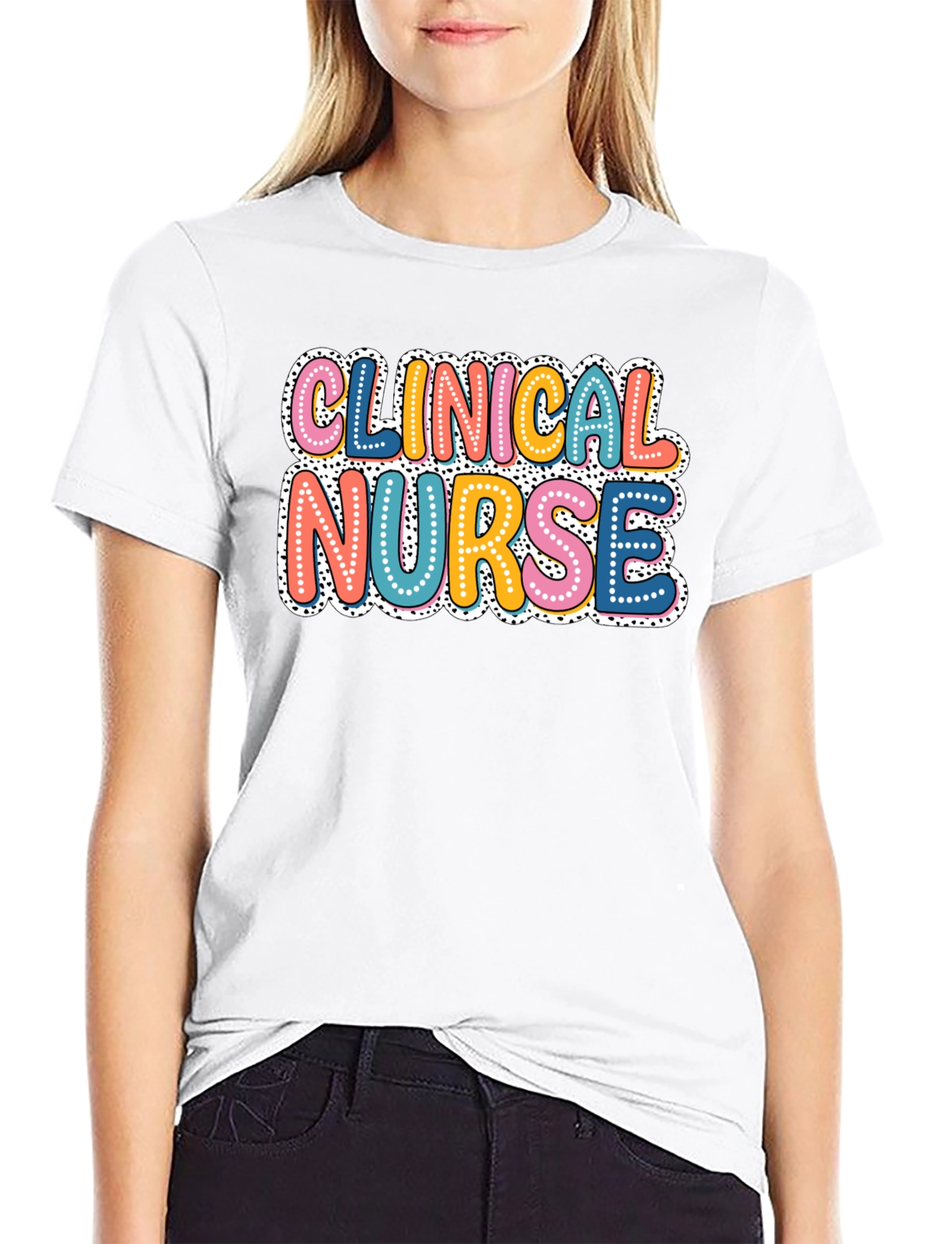 Black Clinical Nurse Graphic T-Shirt view 9