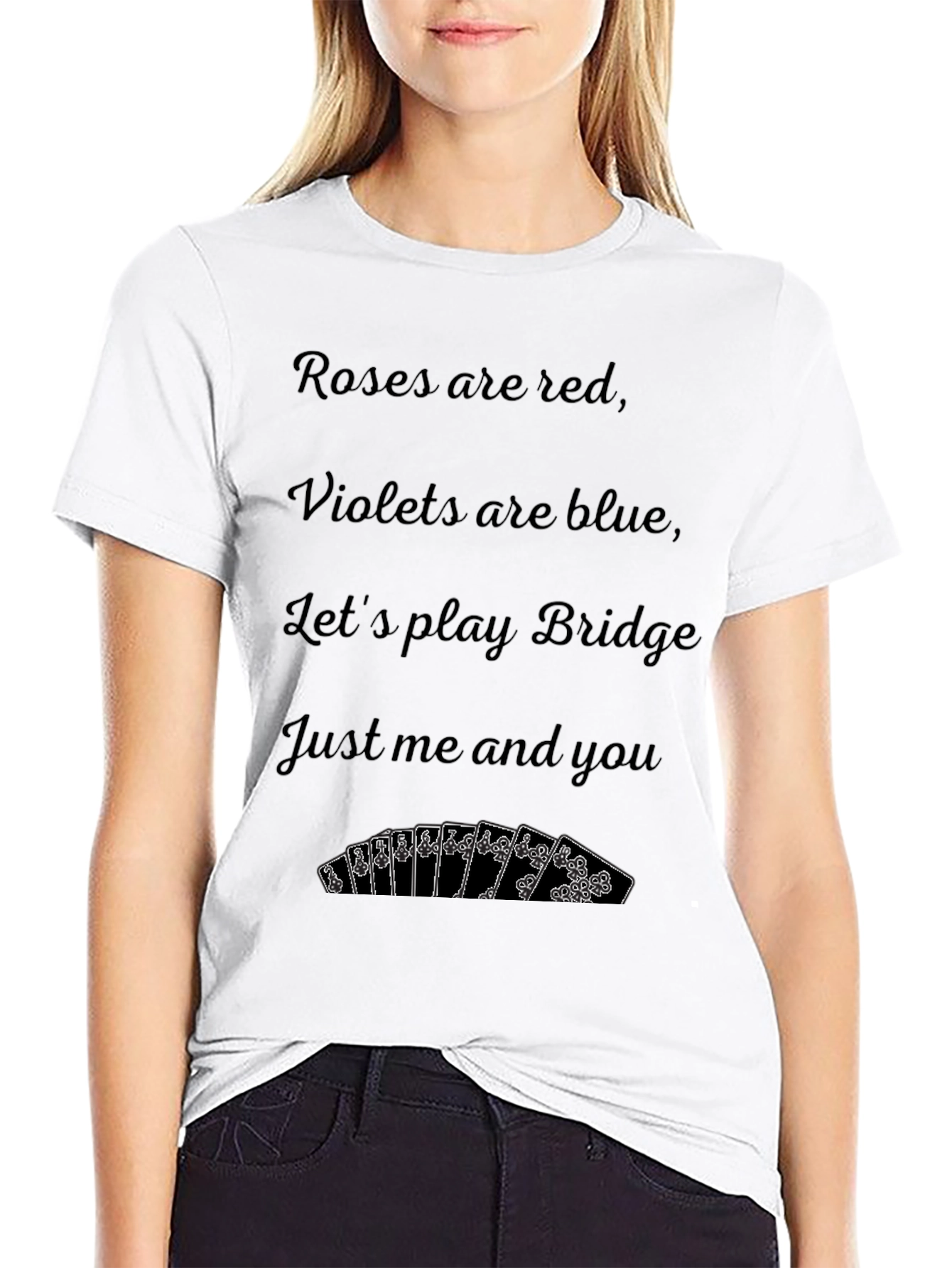 Black Roses are Red Bridge Poem Graphic T-Shirt view 9