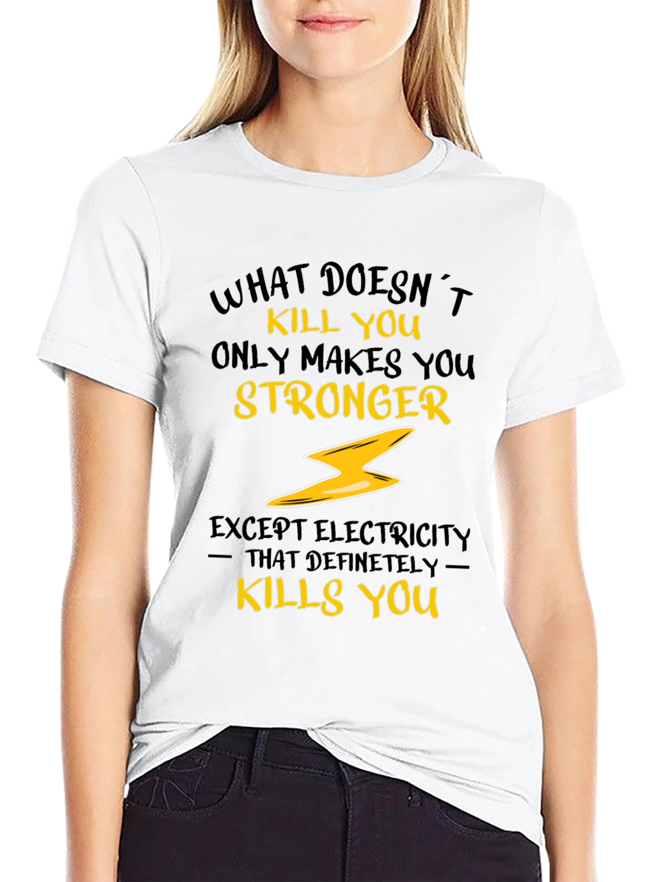 Black What Doesn't Kill You T-Shirt view 9