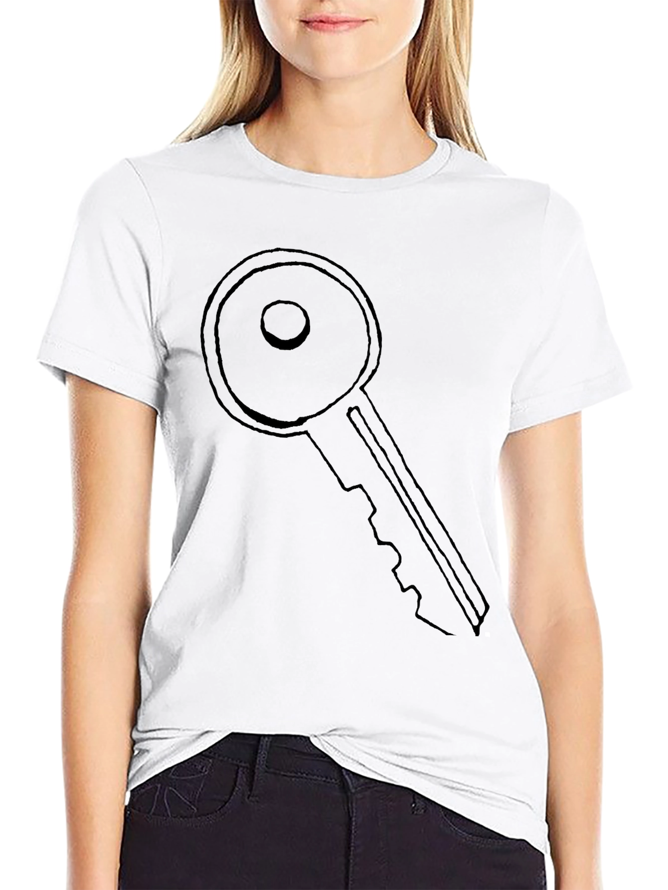 Black Key Graphic Tee - Unlock Your Style! view 9