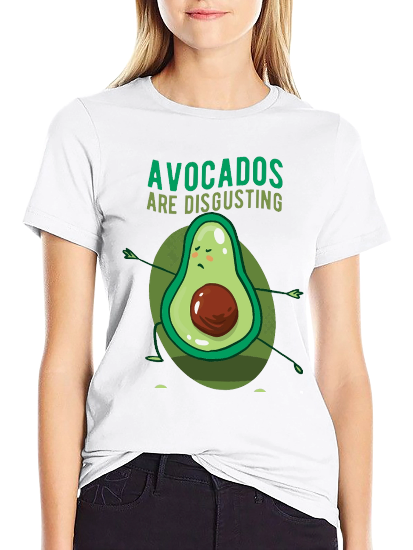 Black Avocados Are Disgusting Funny T-Shirt view 9