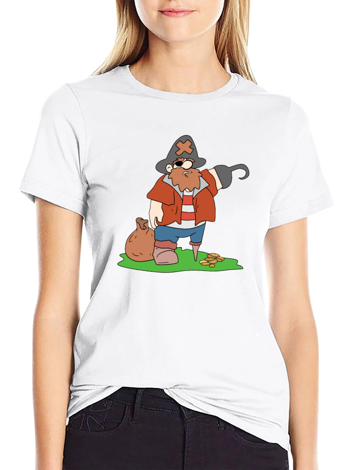 Pirate Cartoon Graphic T-Shirt - 9