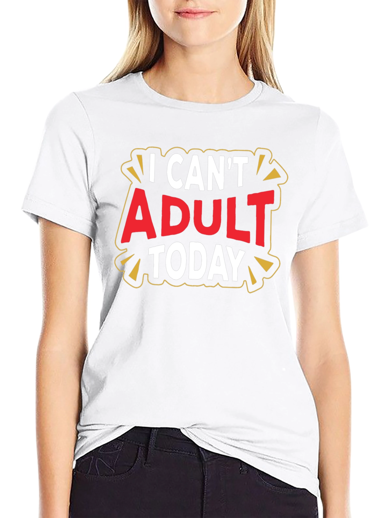 Black I Can't Adult Today Graphic Tee view 9