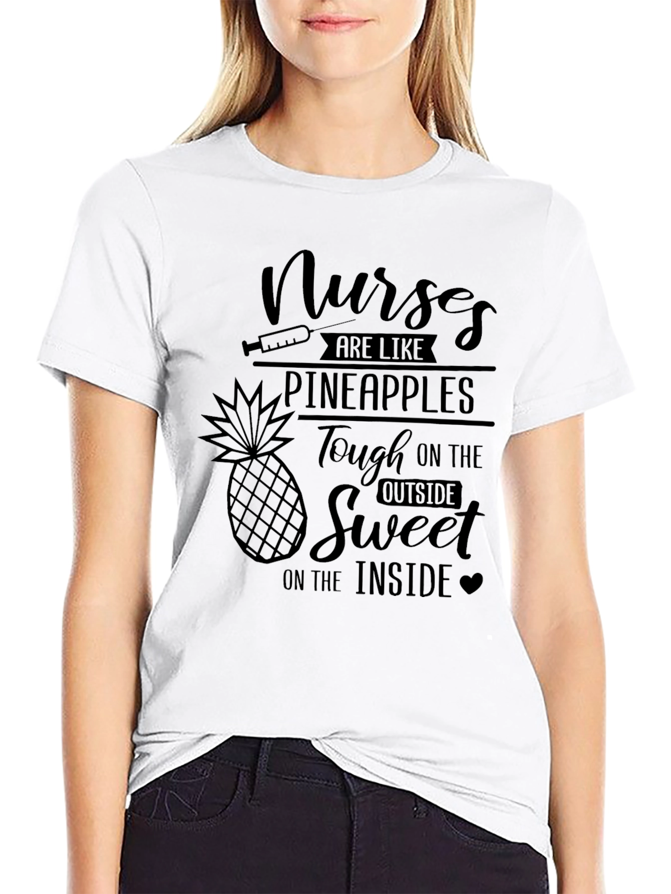 Black Nurses Are Like Pineapples Graphic Tee view 9