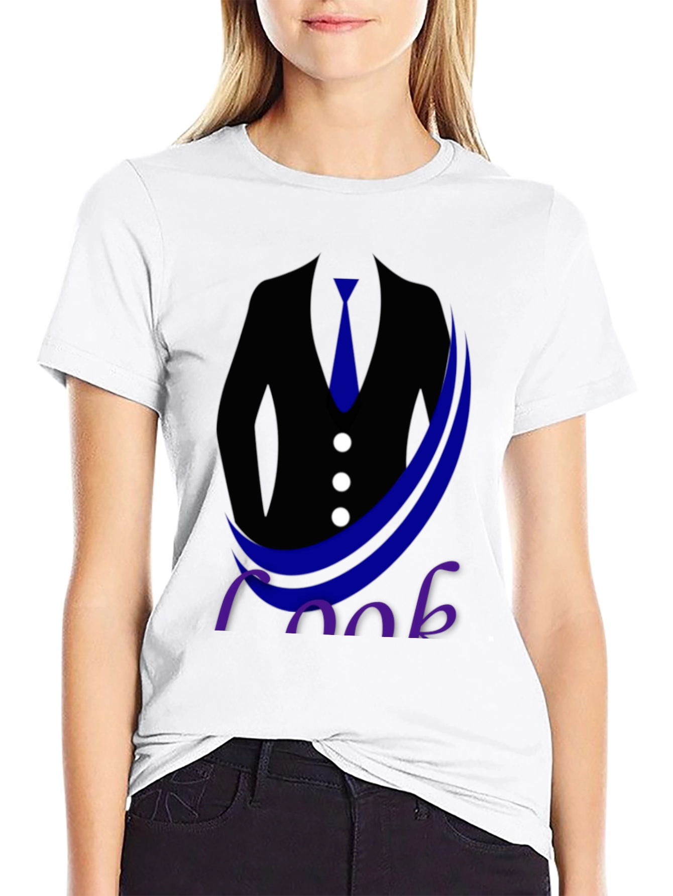 Black Suited Up Tee: Cool & Casual Style view 9