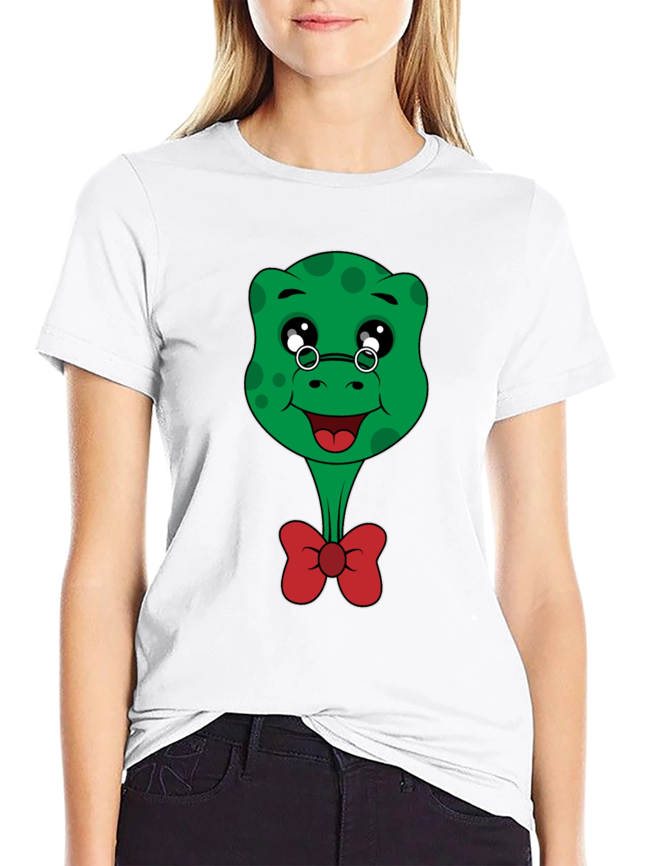 Black Cartoon Turtle T-Shirt - Cute & Playful Design view 9