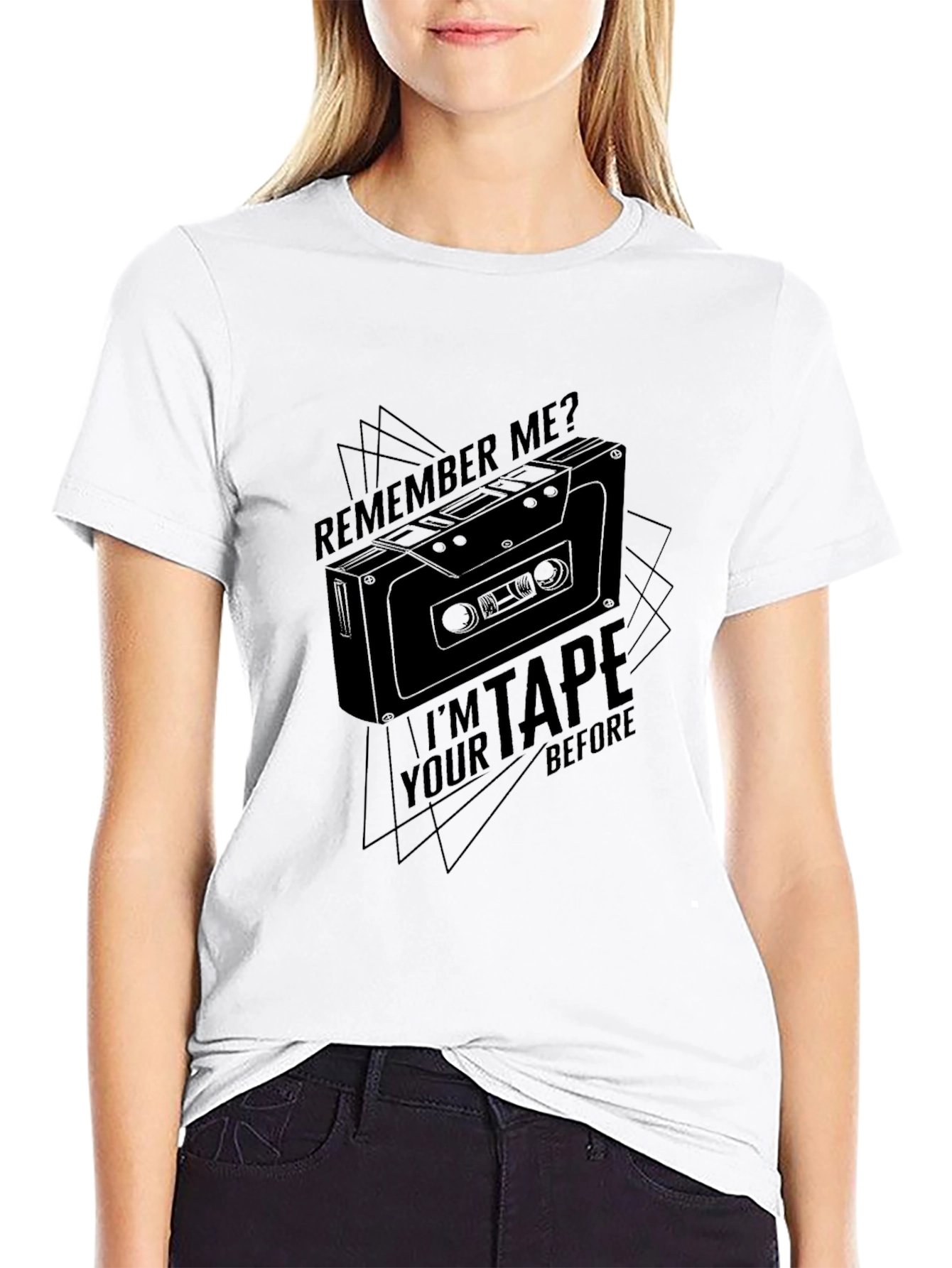 Black Retro Cassette Tape T-Shirt - Remember Me? view 9
