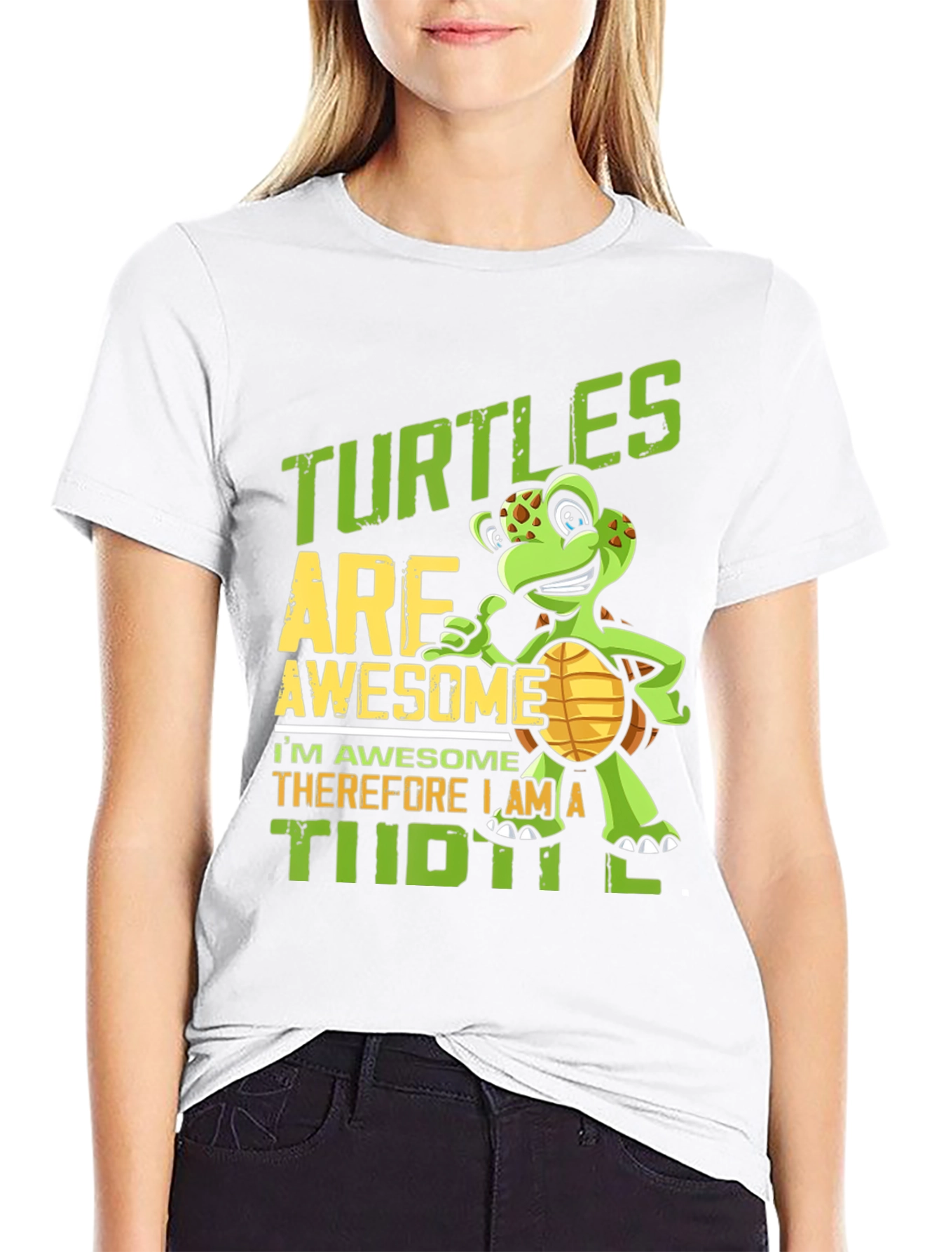 Black Turtle Awesome Graphic T-Shirt view 9