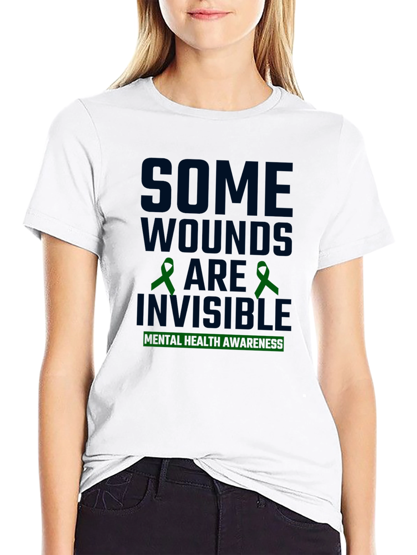 Black Mental Health Awareness T-Shirt view 9