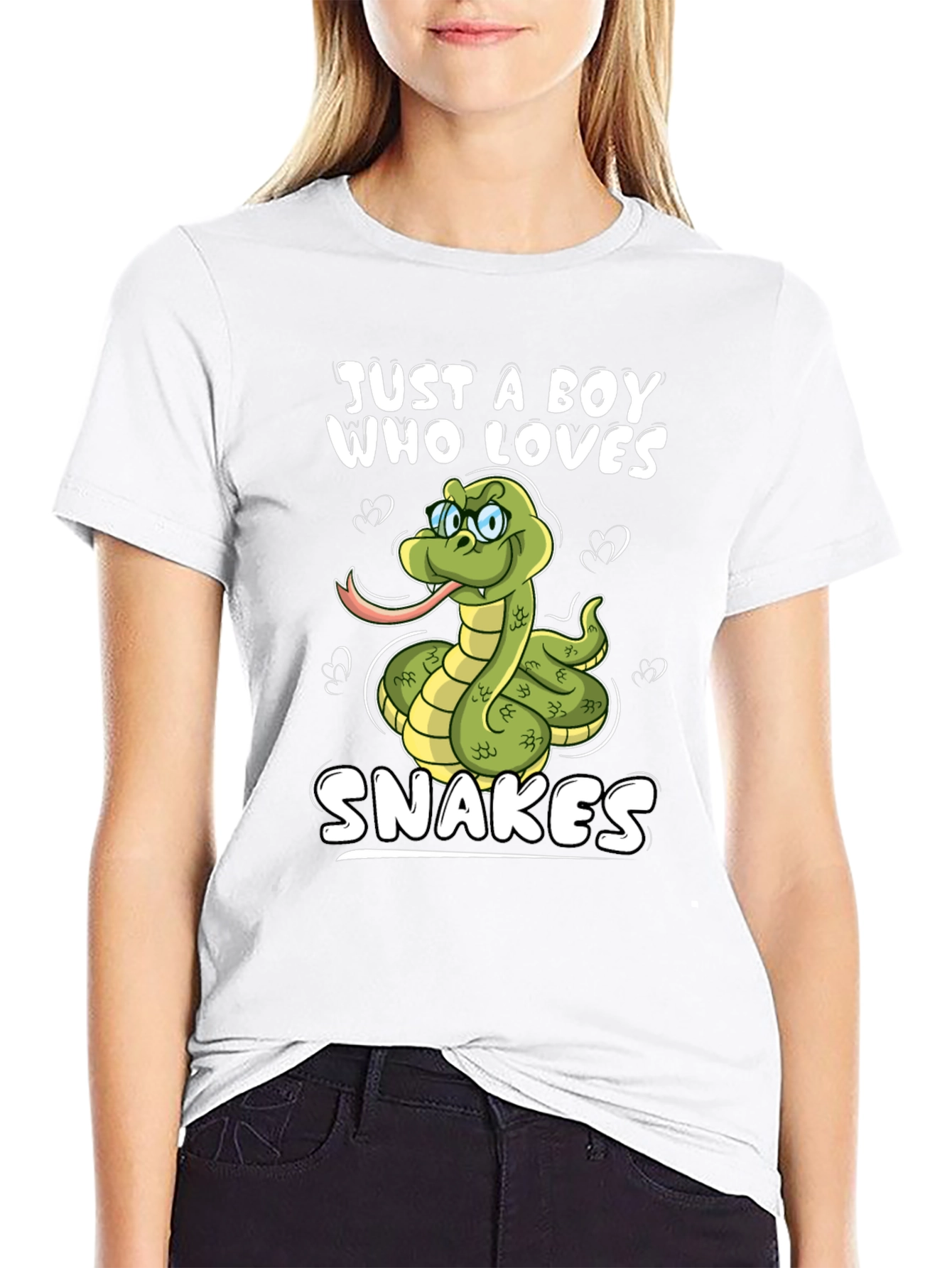 Black Boy Who Loves Snakes Graphic T-Shirt view 9