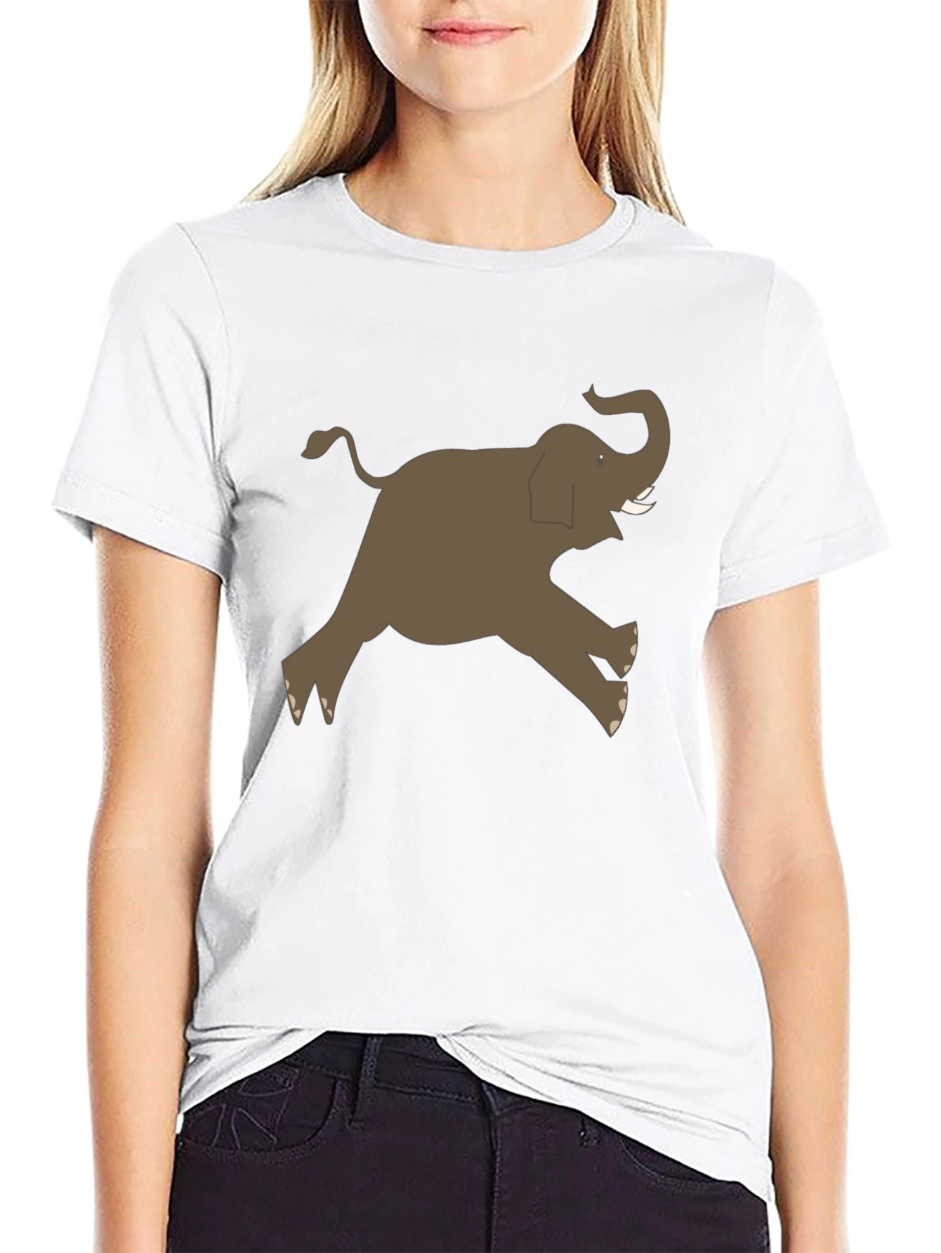 Black Elephant Graphic Tee - Men's Black T-Shirt view 9