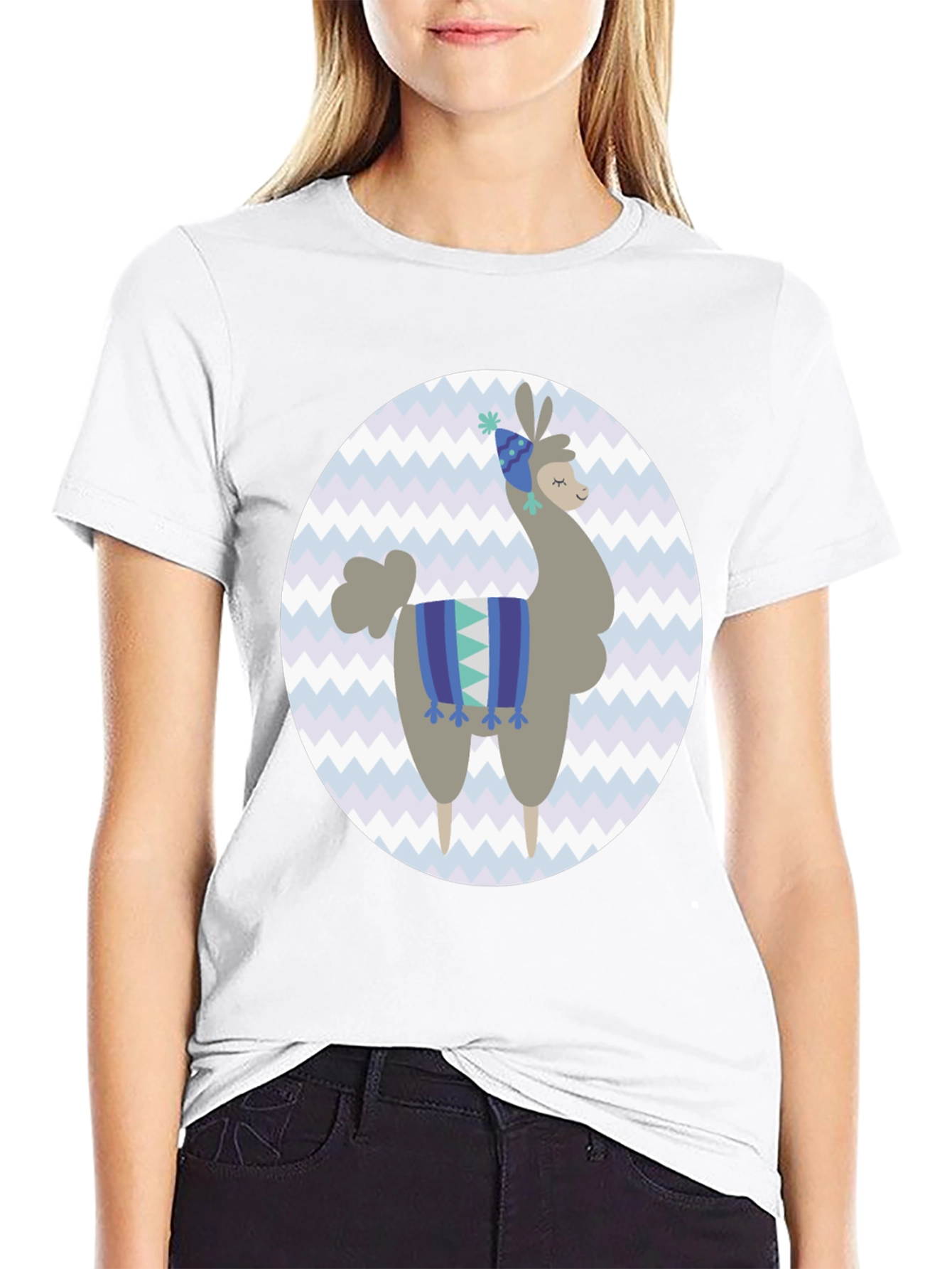 Black Llama Graphic Tee - Fun & Unique Style view 9