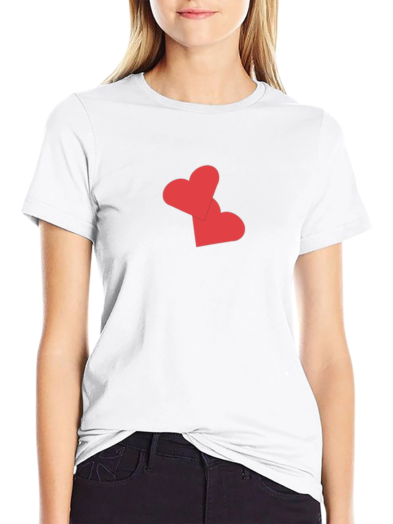 Black Heart Graphic Black T-Shirt view 9