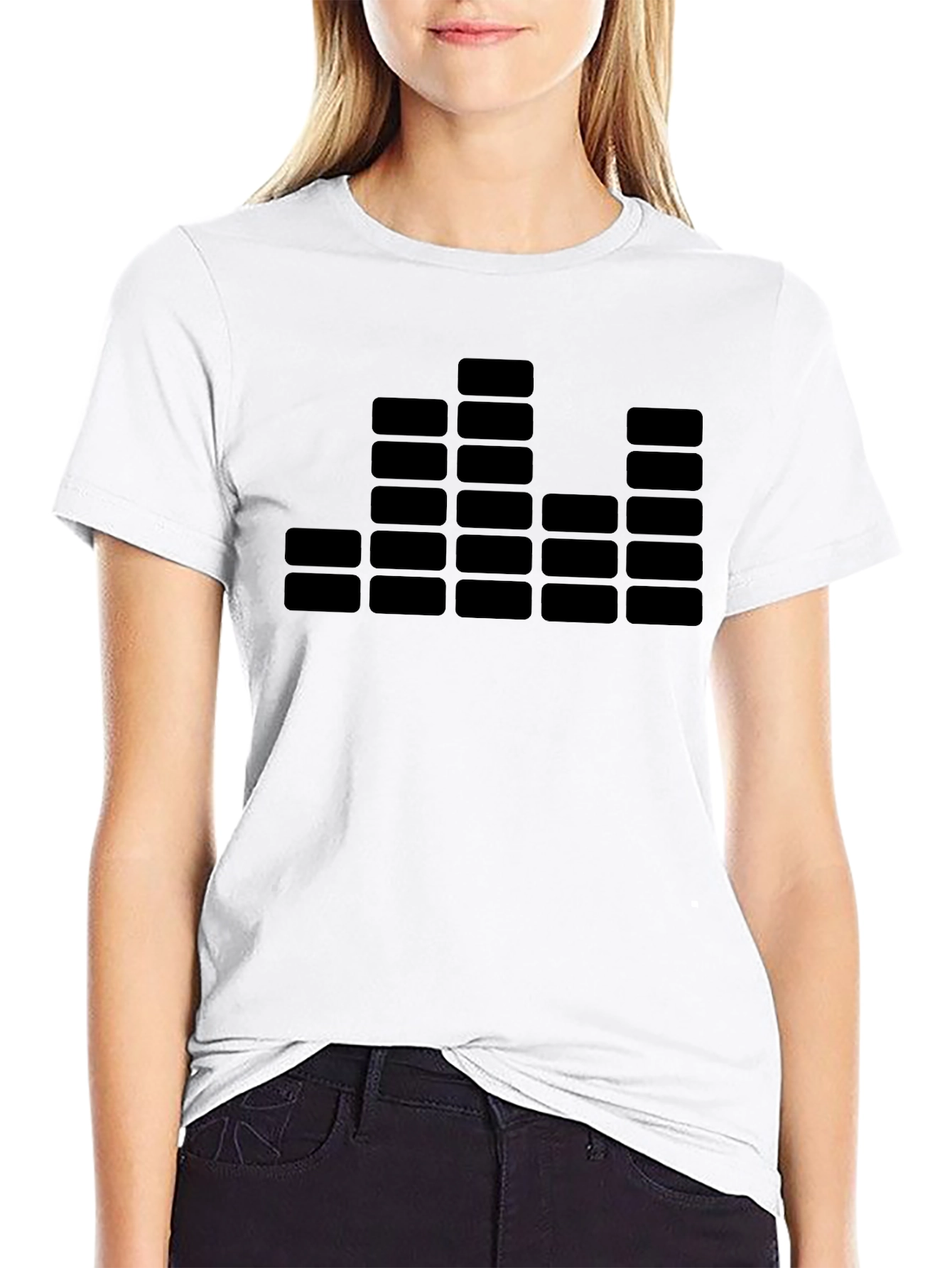 Black EQ Graphic Tee - Black Graphic Print Shirt view 9