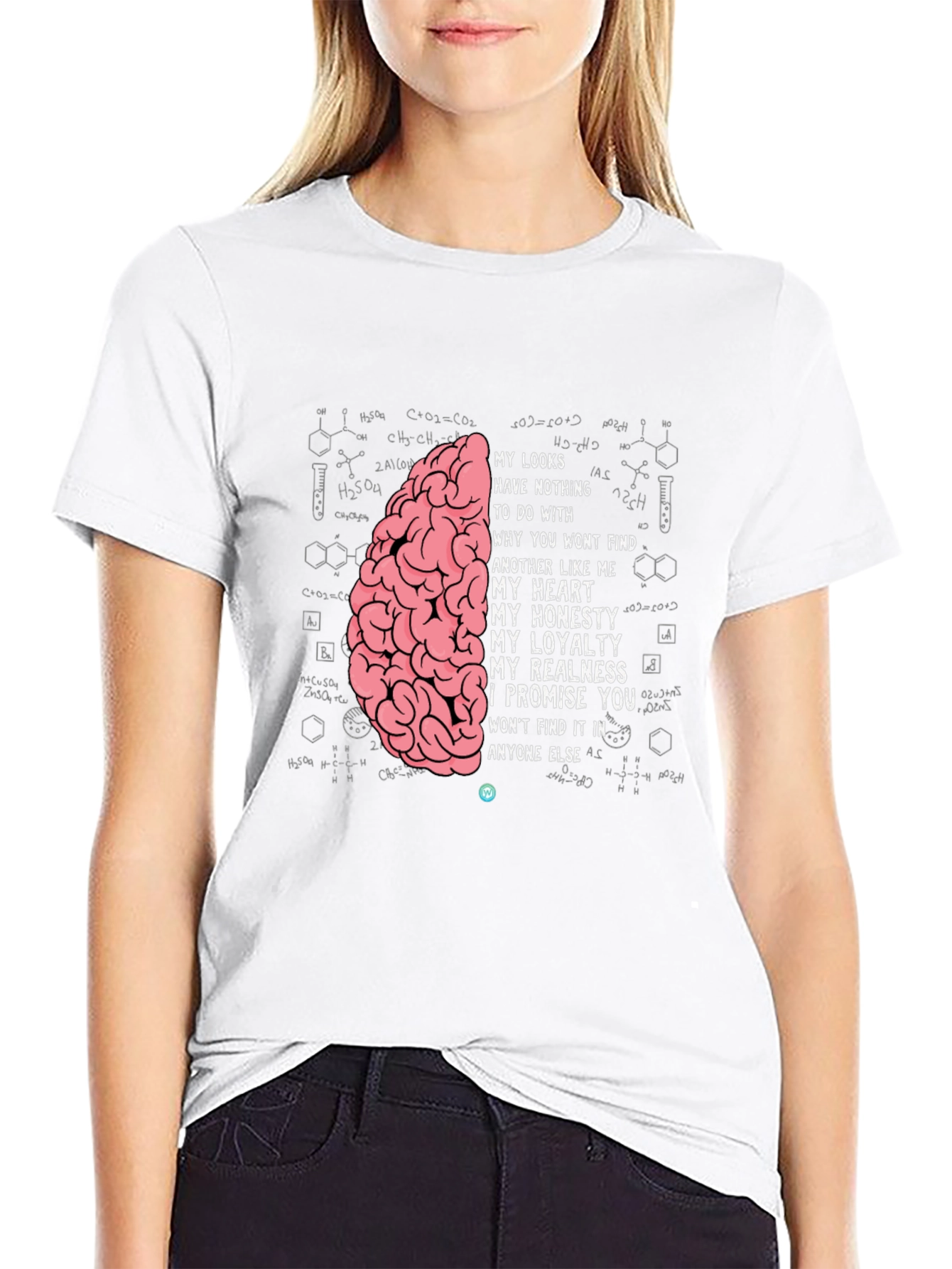 Black Brainy T-Shirt - My Looks Have Nothing view 9