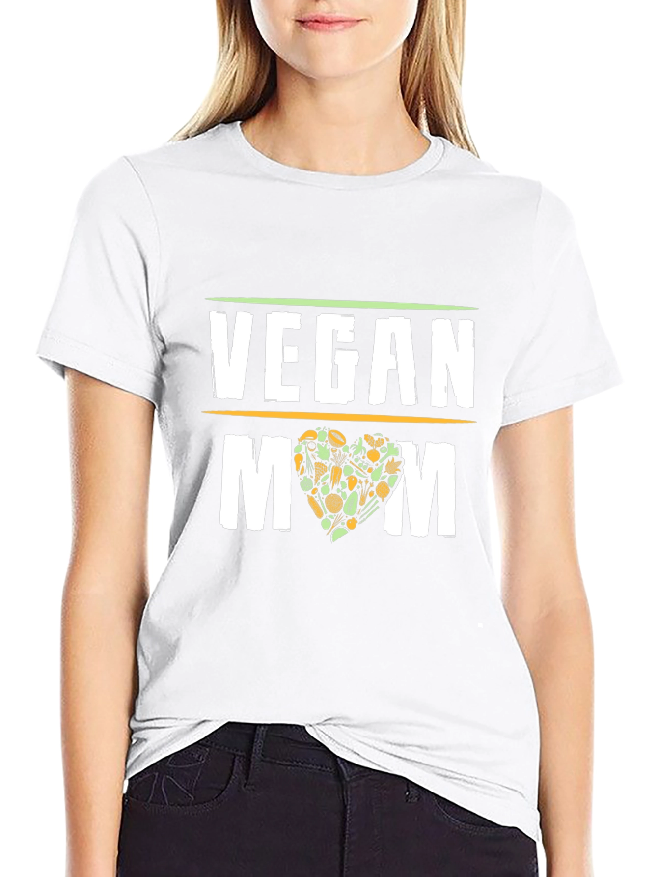 Vegan Mom T-Shirt - Black Graphic Tee - 9