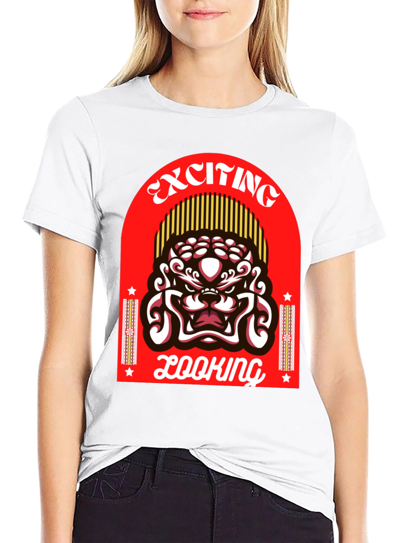 Black Exciting Looking Graphic T-Shirt view 9