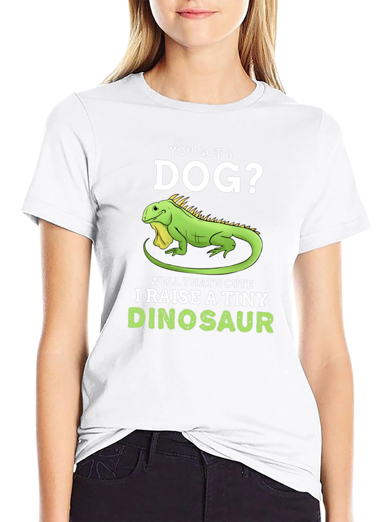 Black I Raise A Tiny Dinosaur T-Shirt, Reptile Lover Tee view 9
