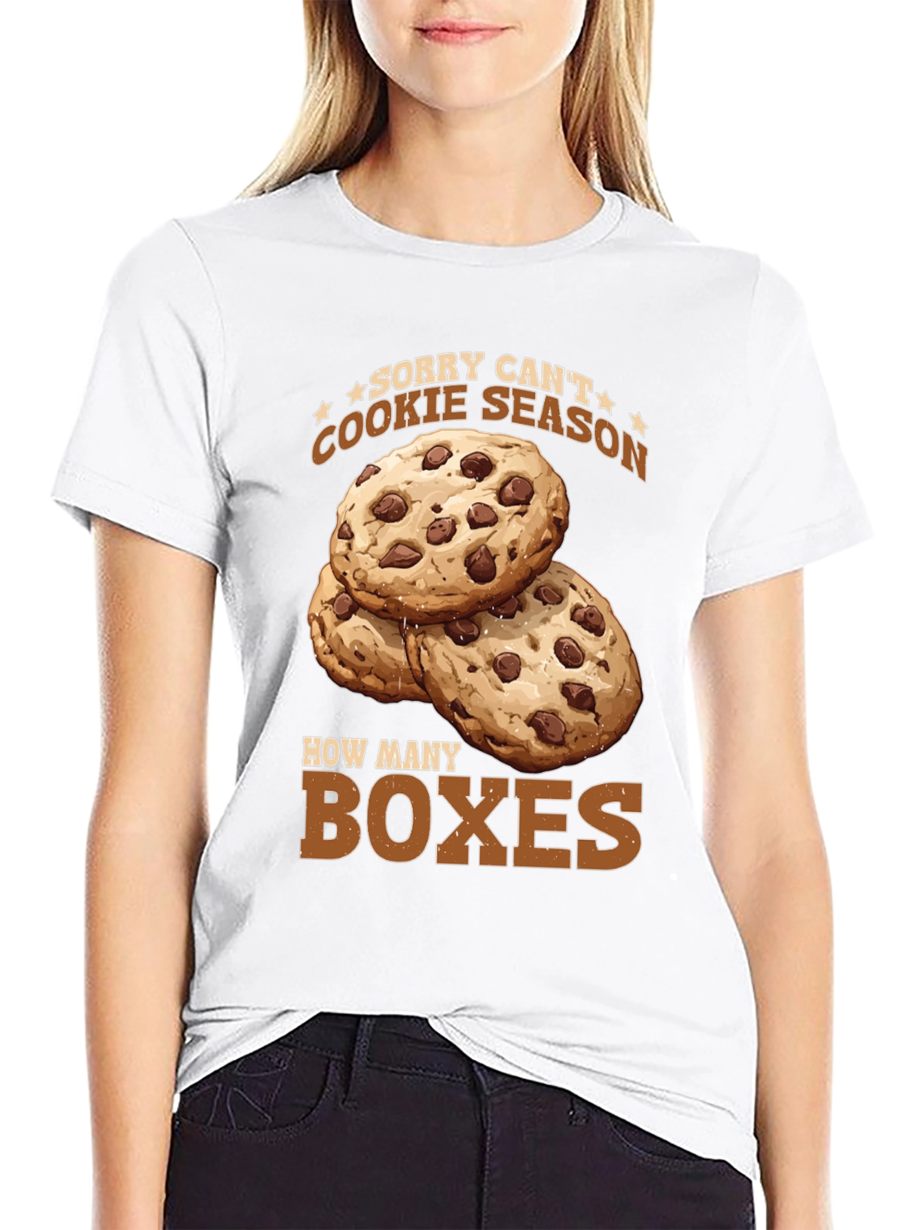 Black Funny Cookie Season T-Shirt - How Many Boxes? view 9