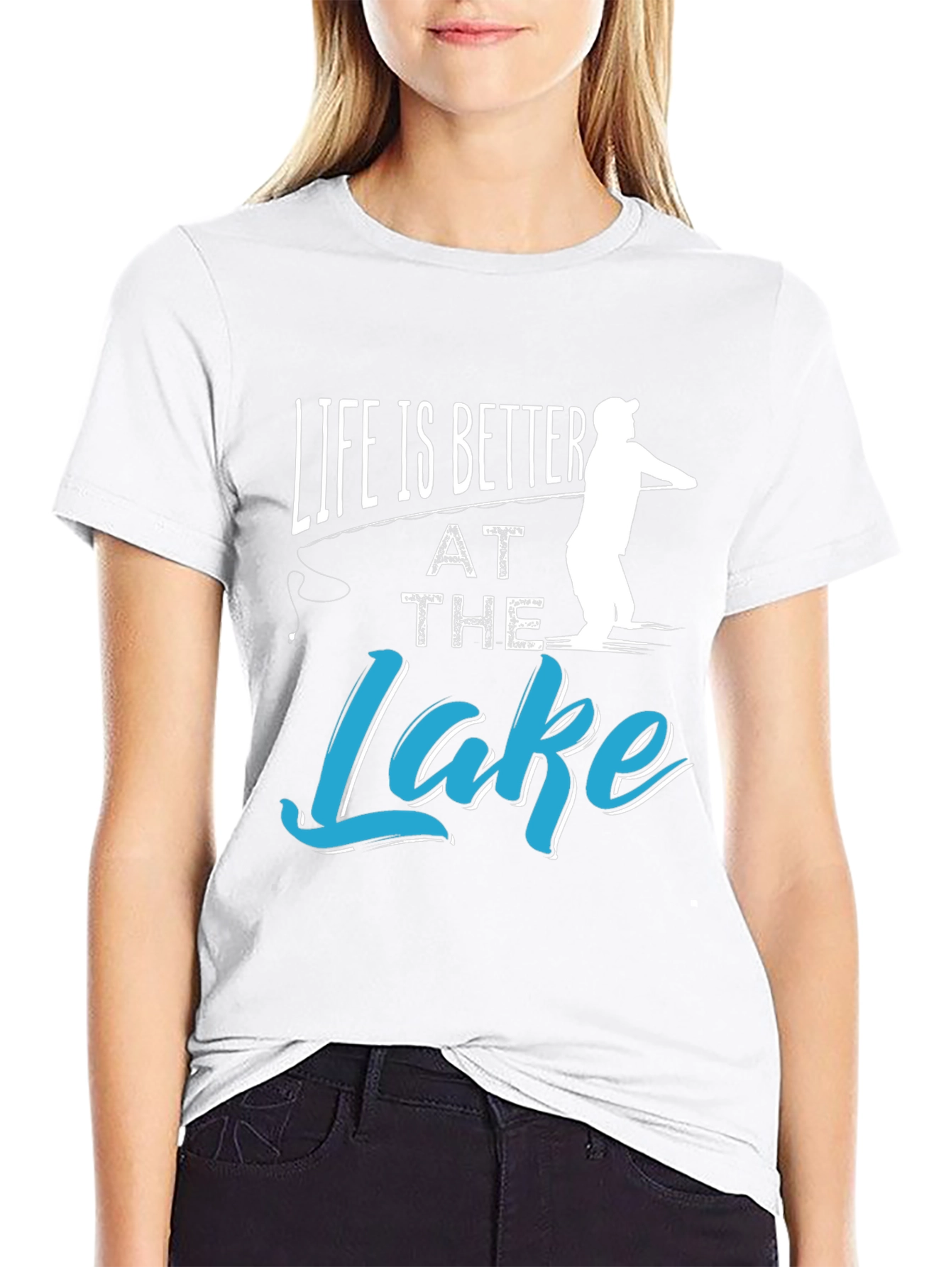Black Life is Better at the Lake Fishing T-Shirt view 9