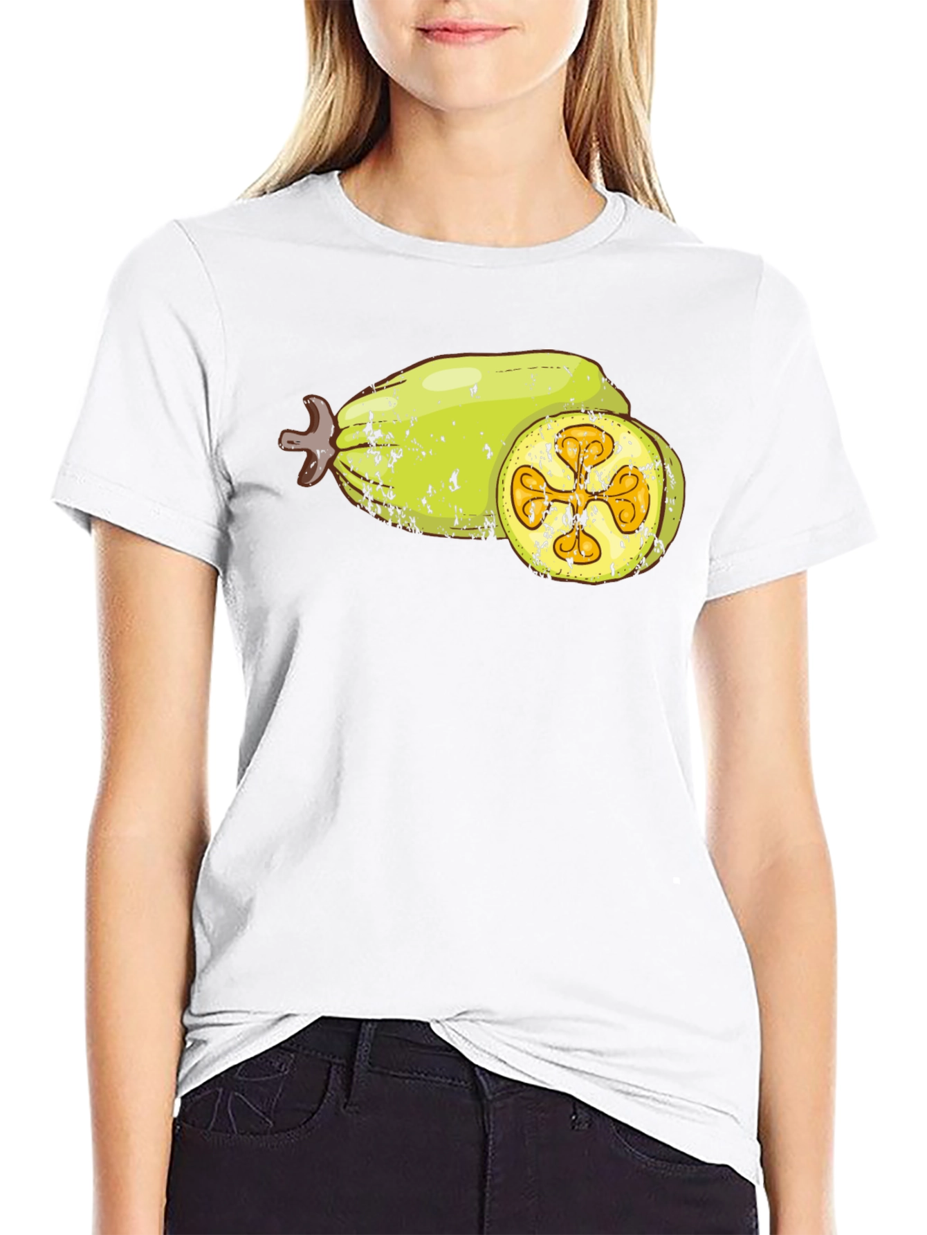 Black Bilimbi Fruit Graphic T-Shirt view 9