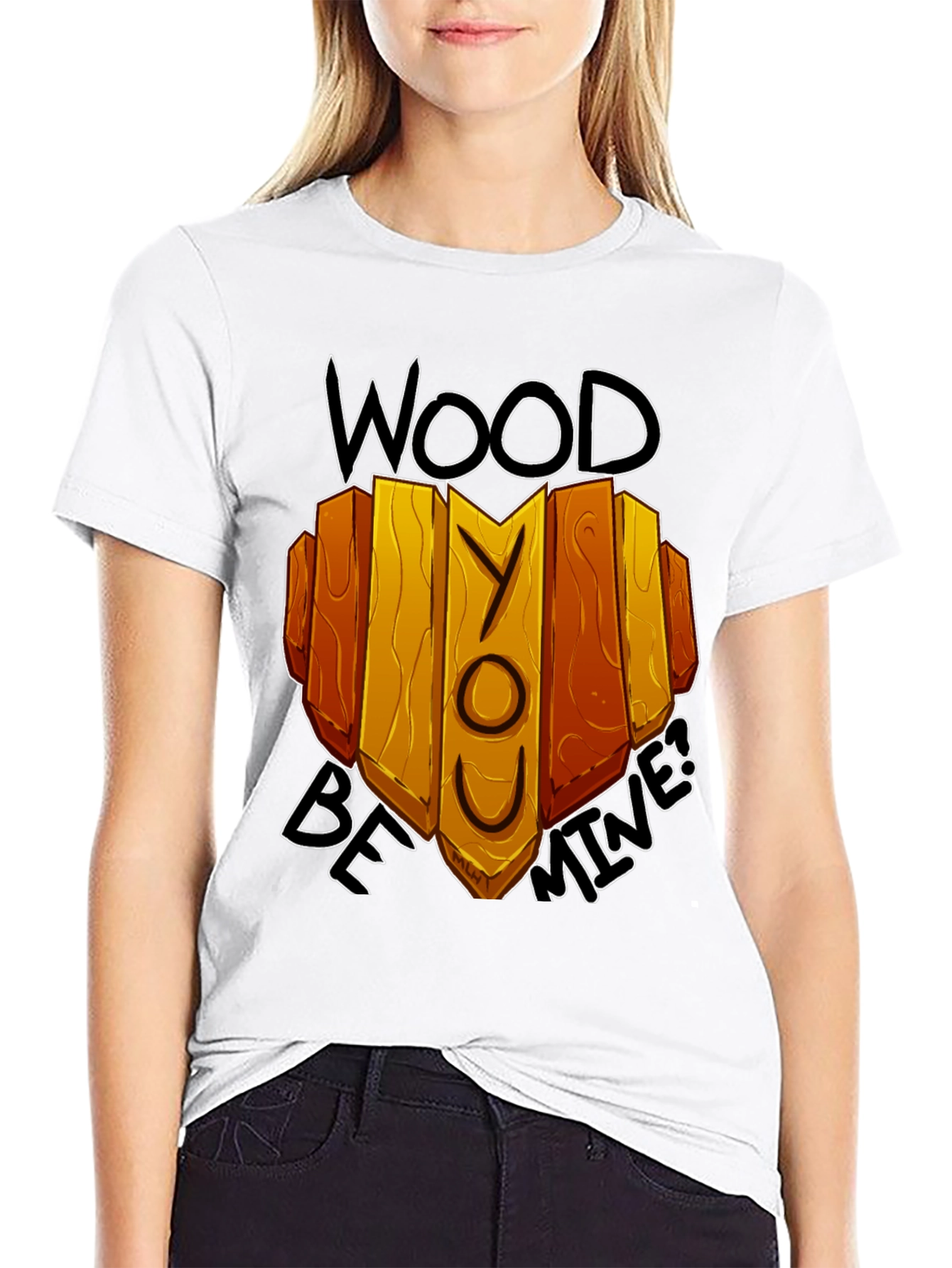 Black Wood Be Mine Graphic Tee view 9
