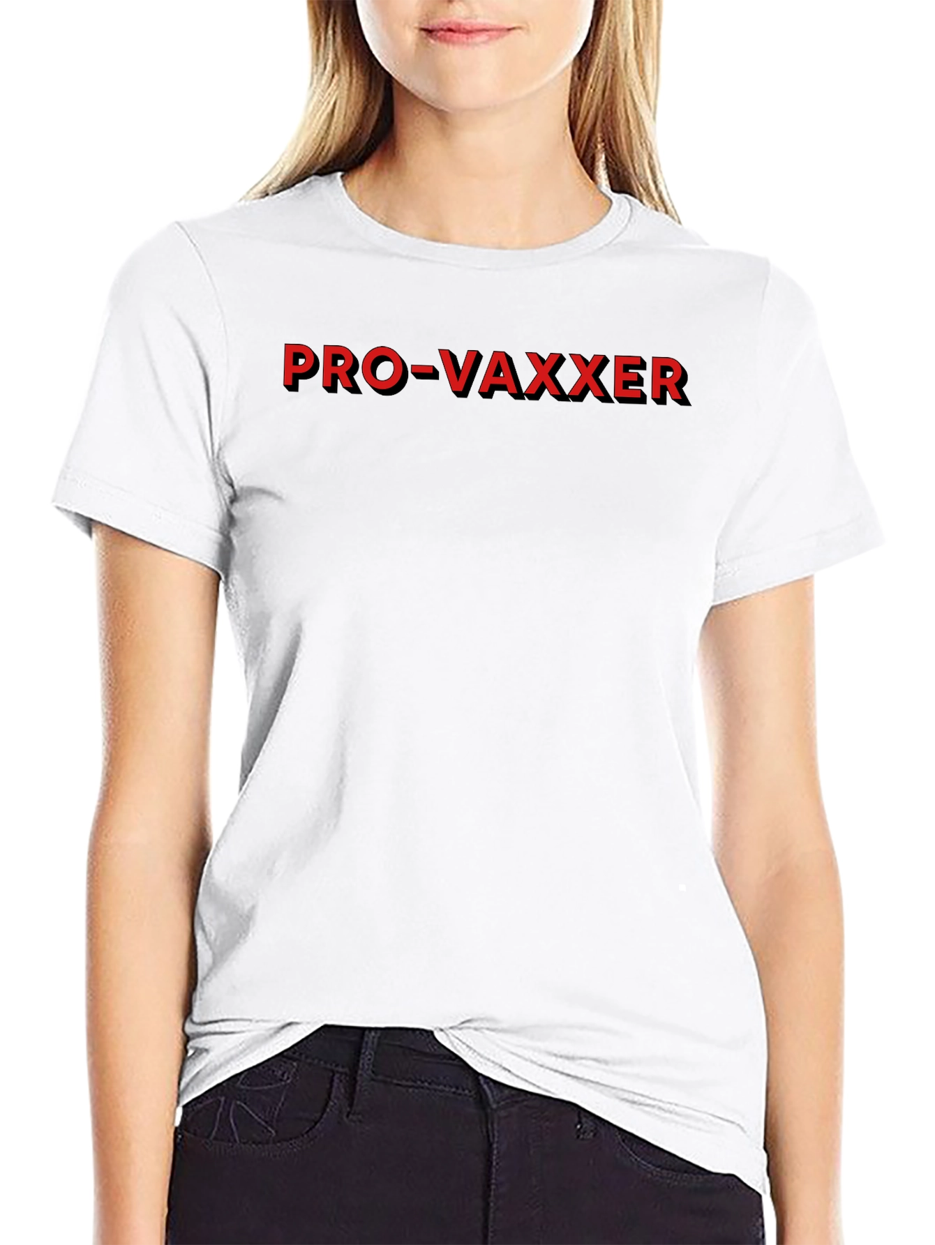 Black Pro-Vaxxer T-Shirt - Stand Up For Science! view 9