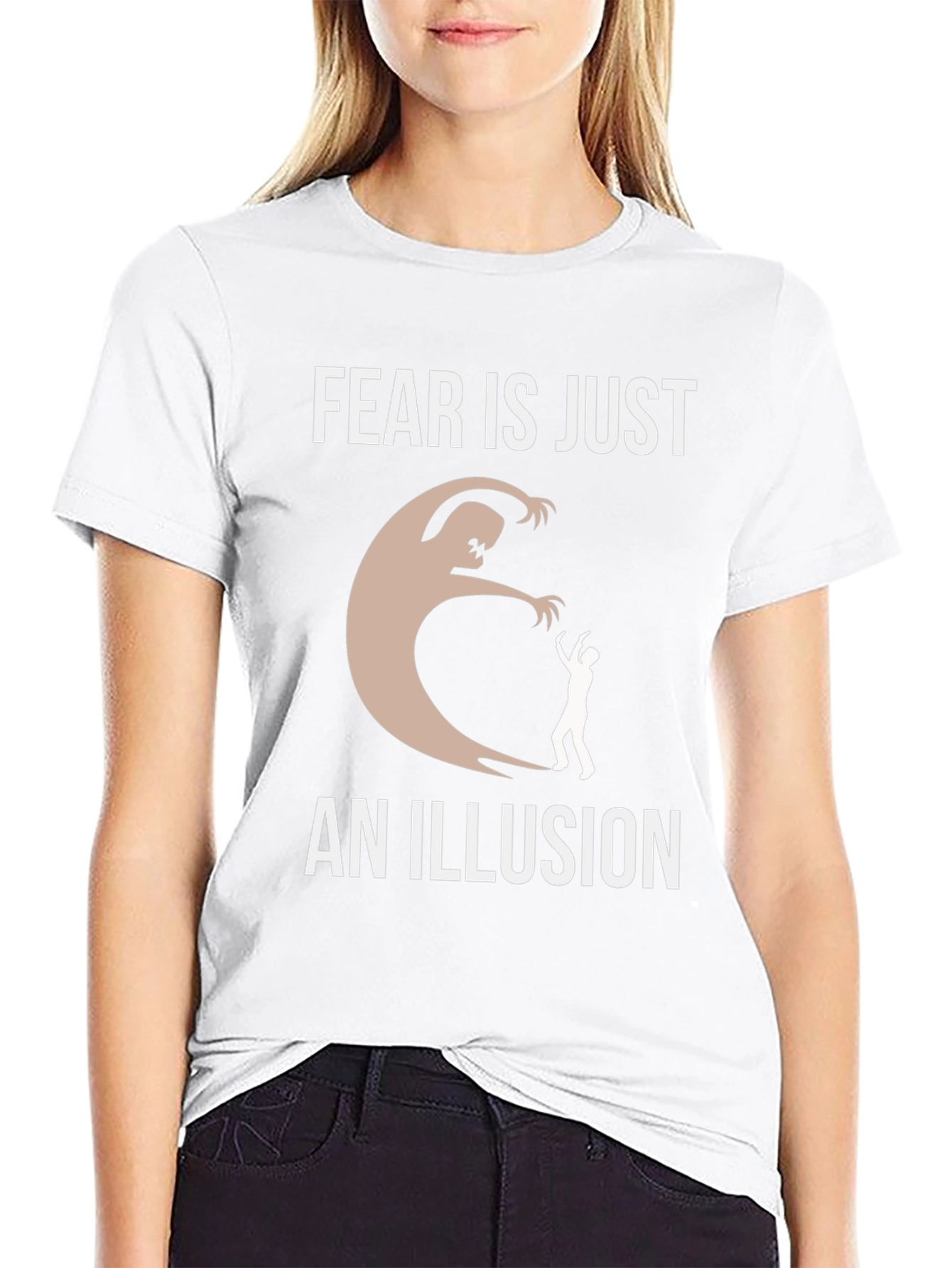 Black Fear Is Just An Illusion Graphic T-Shirt view 9