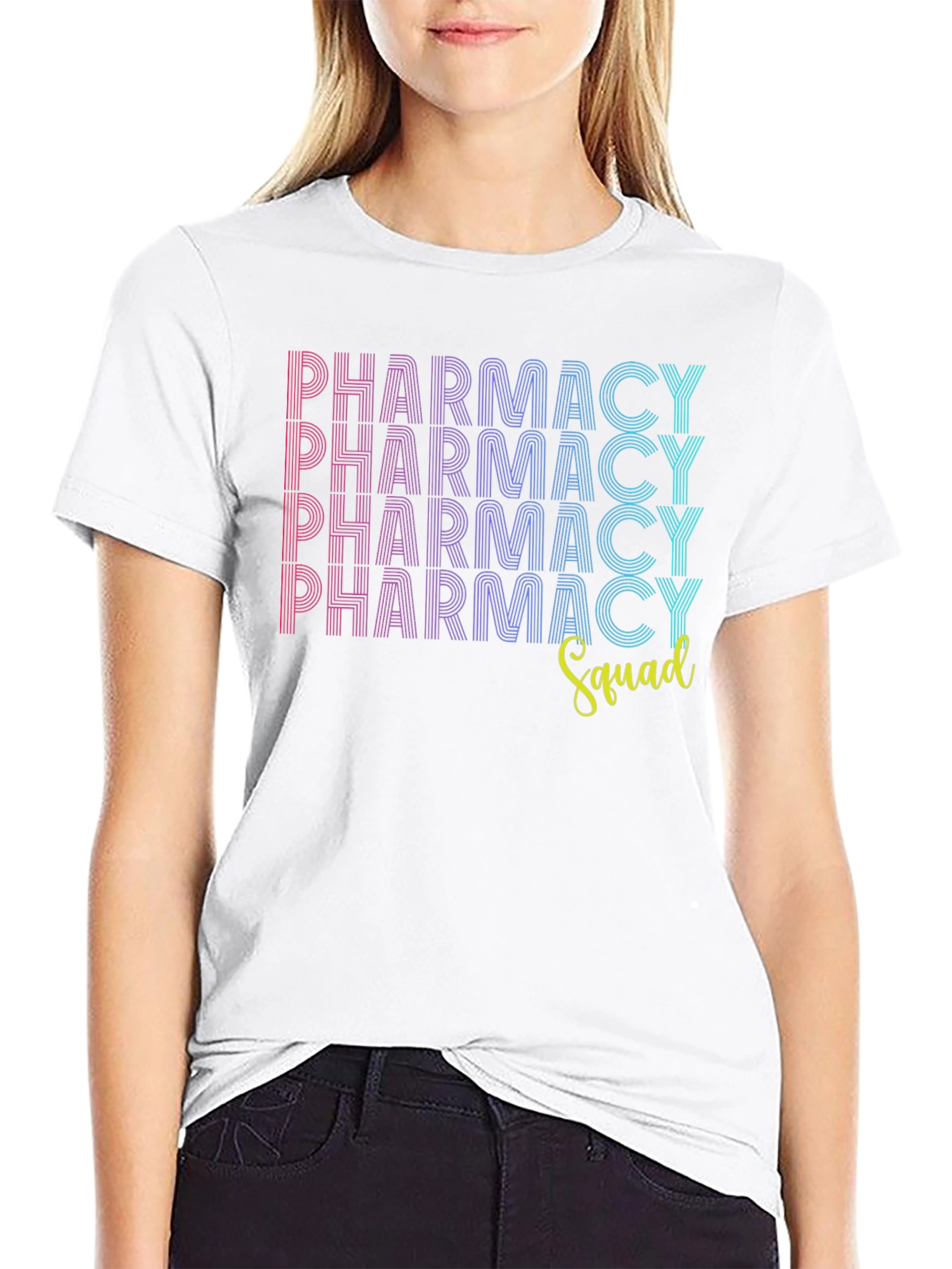 Black Pharmacy Squad Graphic Tee - Trendy & Comfortable view 9