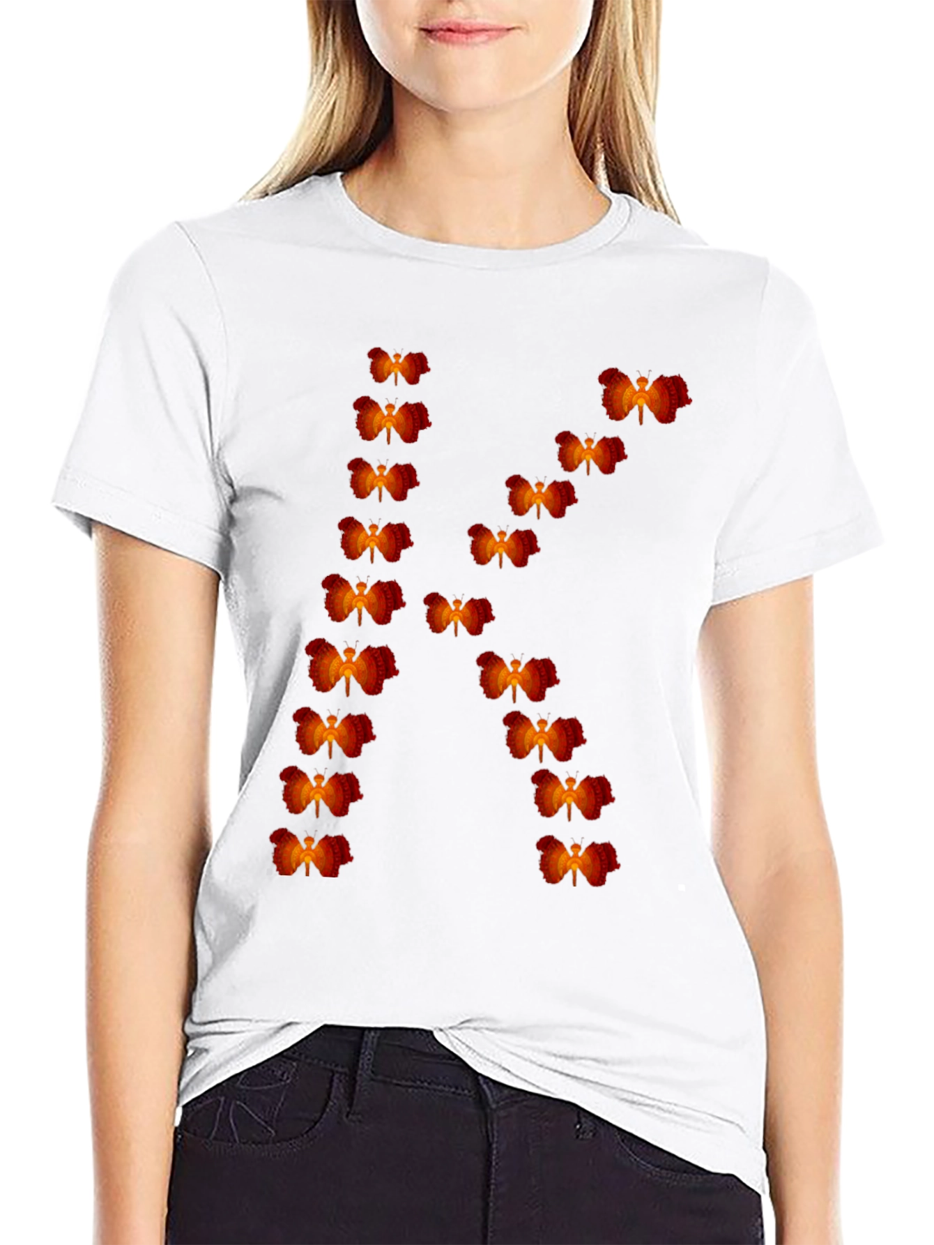 Black Phoenix Initial "K" Graphic Tee - Premium Cotton view 9