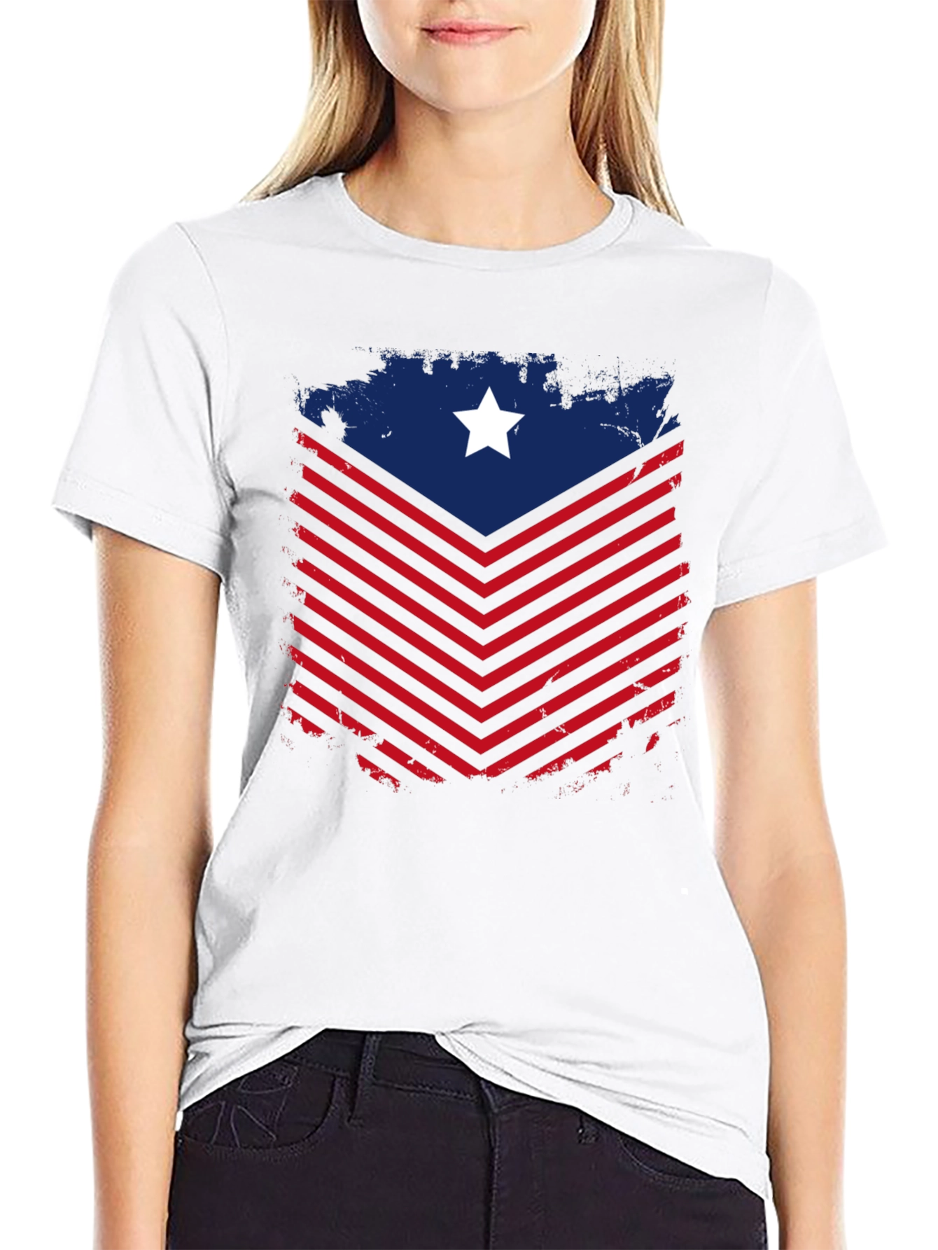 Black American Patriot Graphic Tee view 9