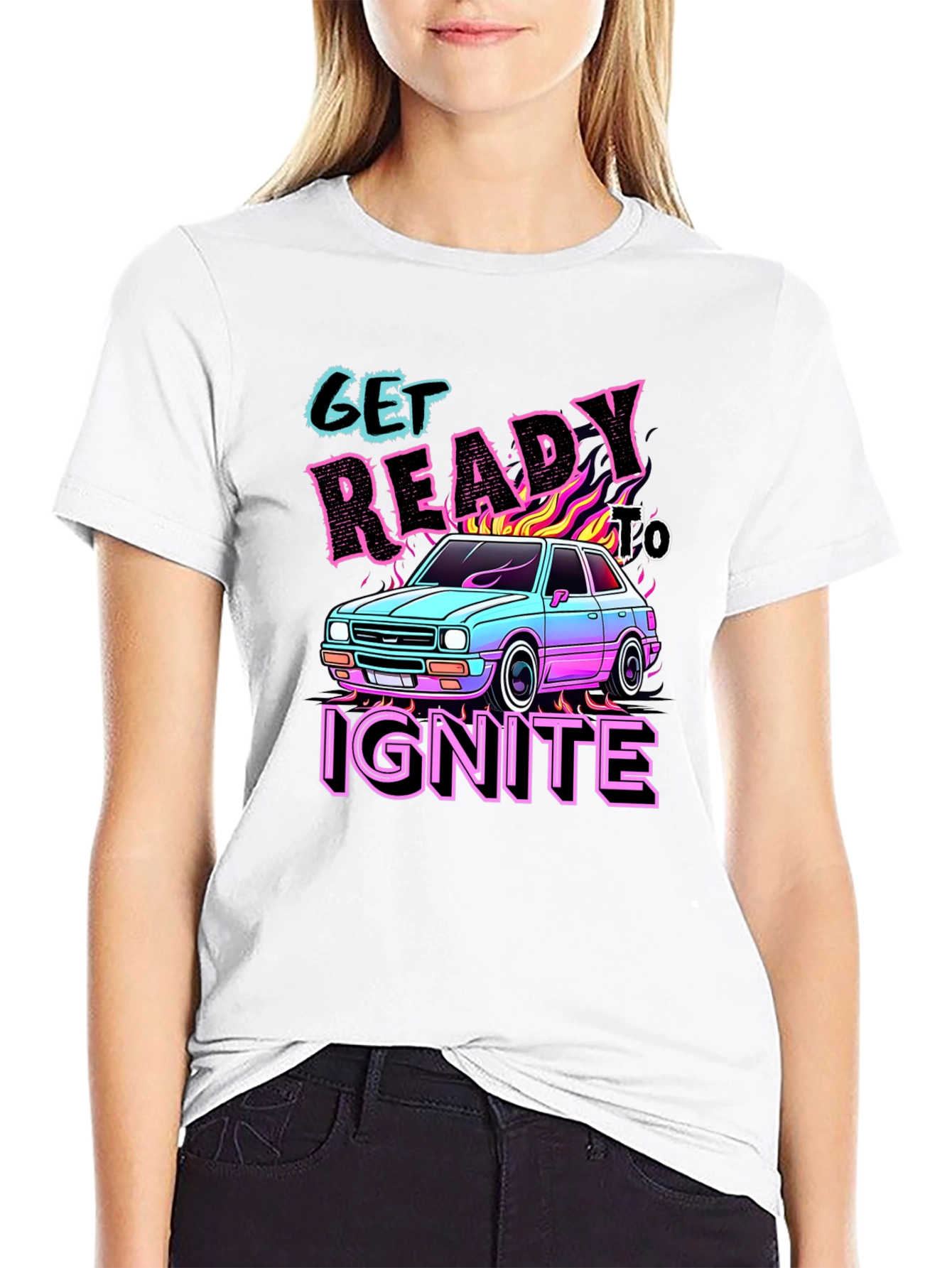 Black Get Ready to Ignite Graphic Tee view 9